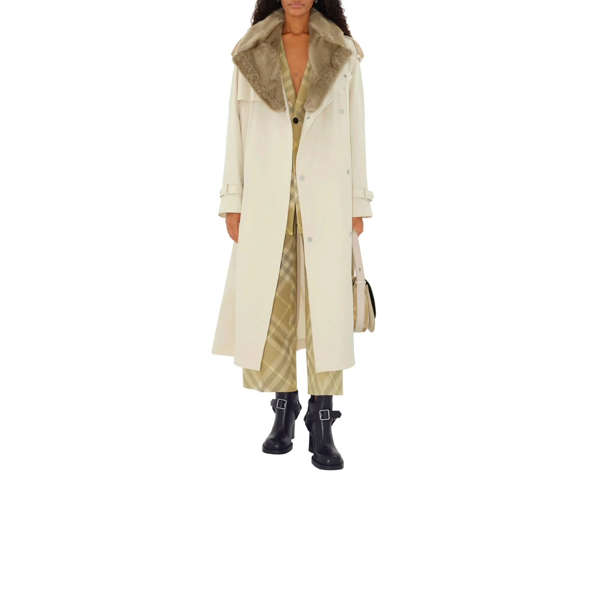 Long Kennington Trench Coat - Calico - Image 2