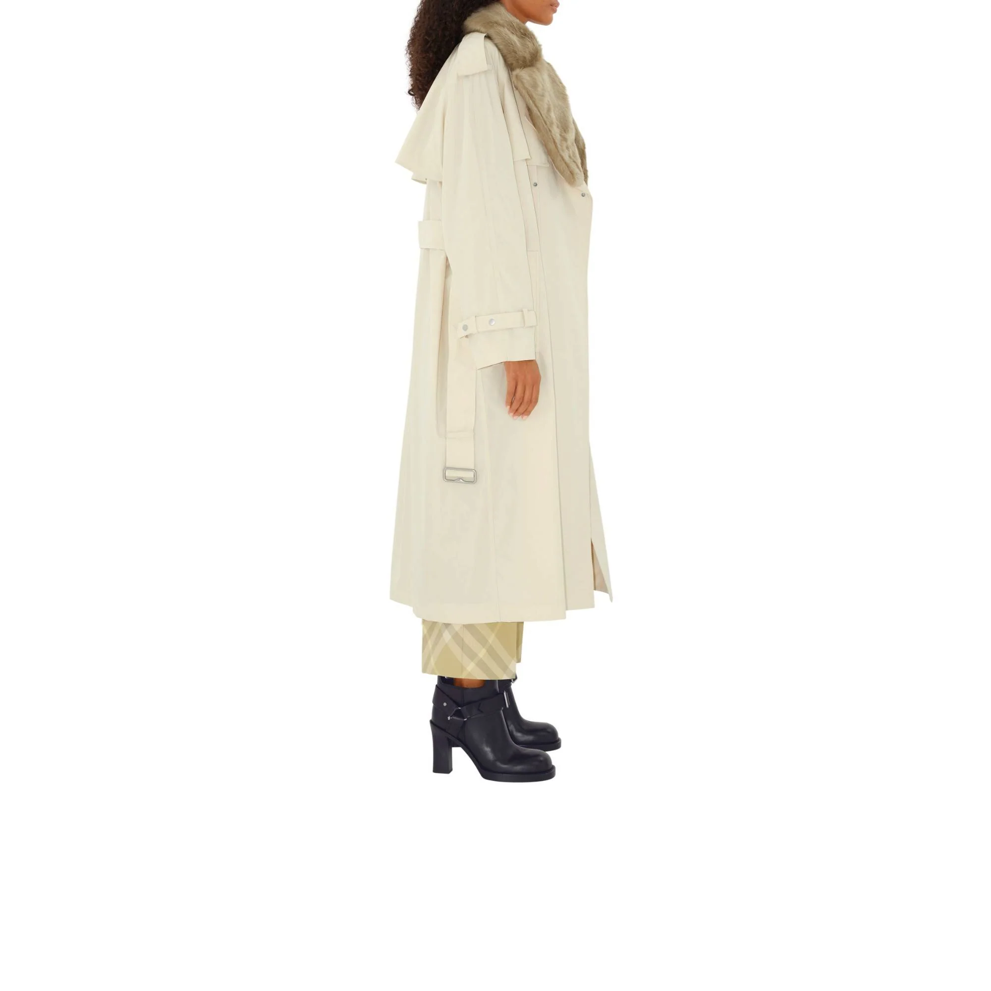 Long Kennington Trench Coat - Calico - Image 3
