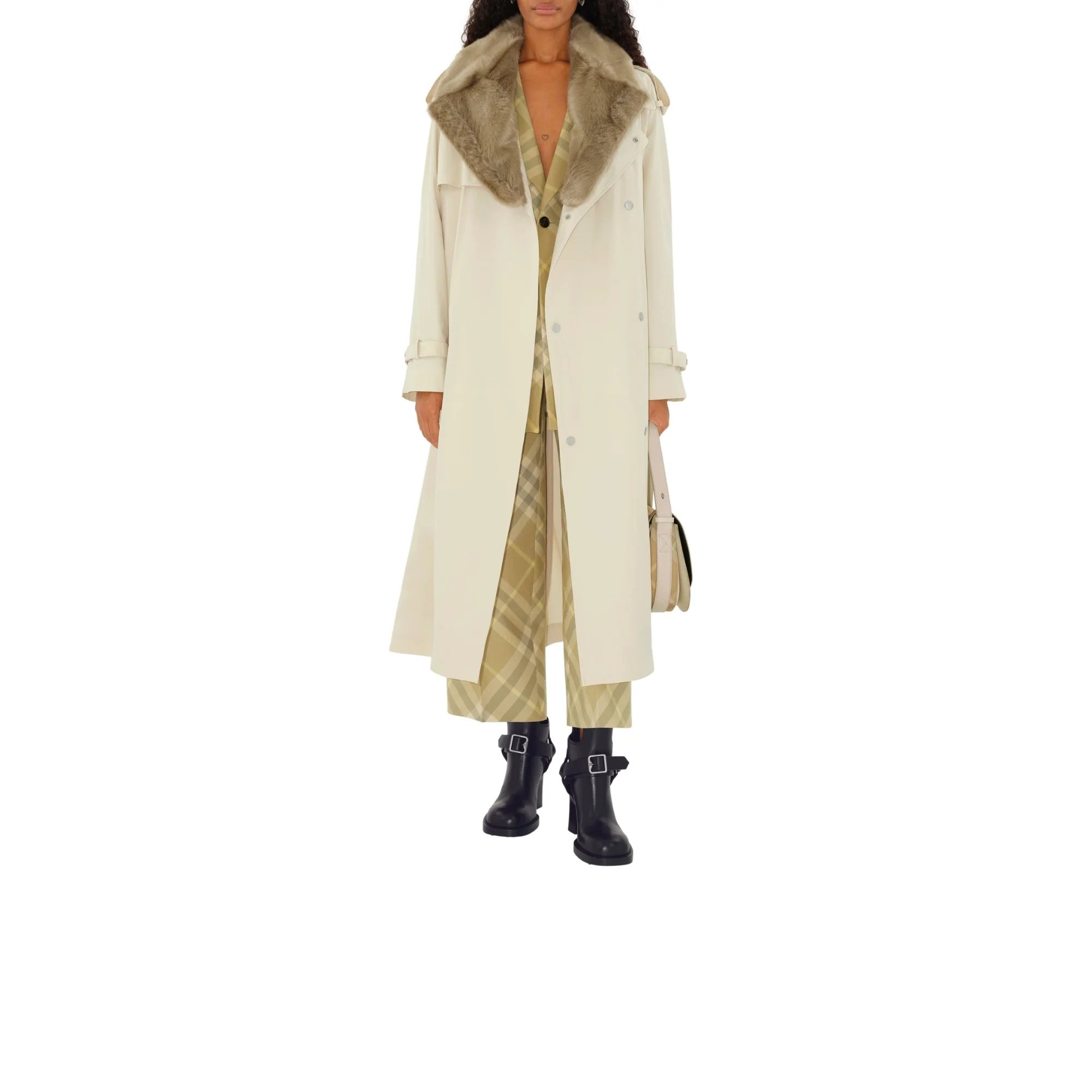 Long Kennington Trench Coat - Calico - Image 2