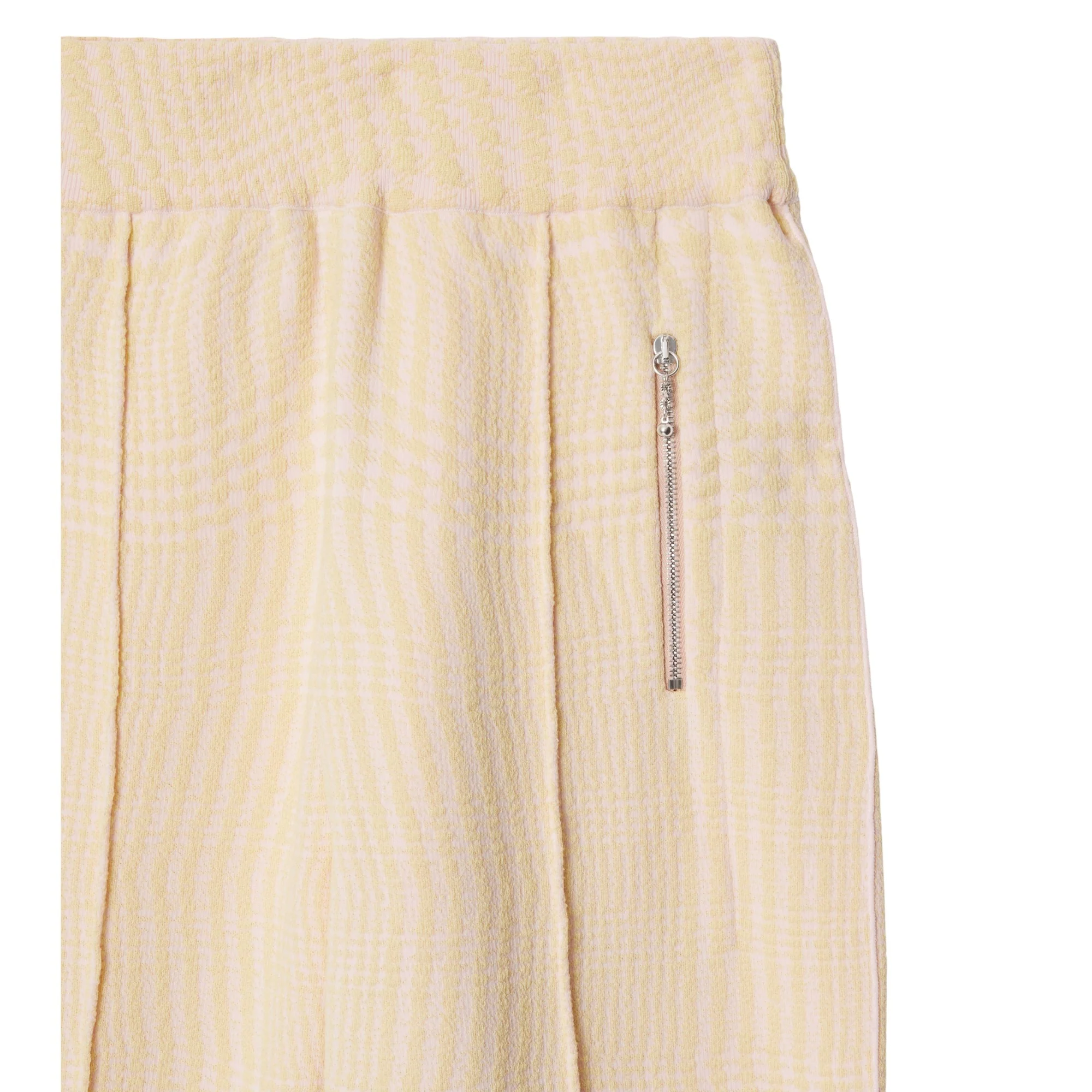 Warped Houndstooth Wool Blend Trousers - Cameo IP Pattern - Image 6
