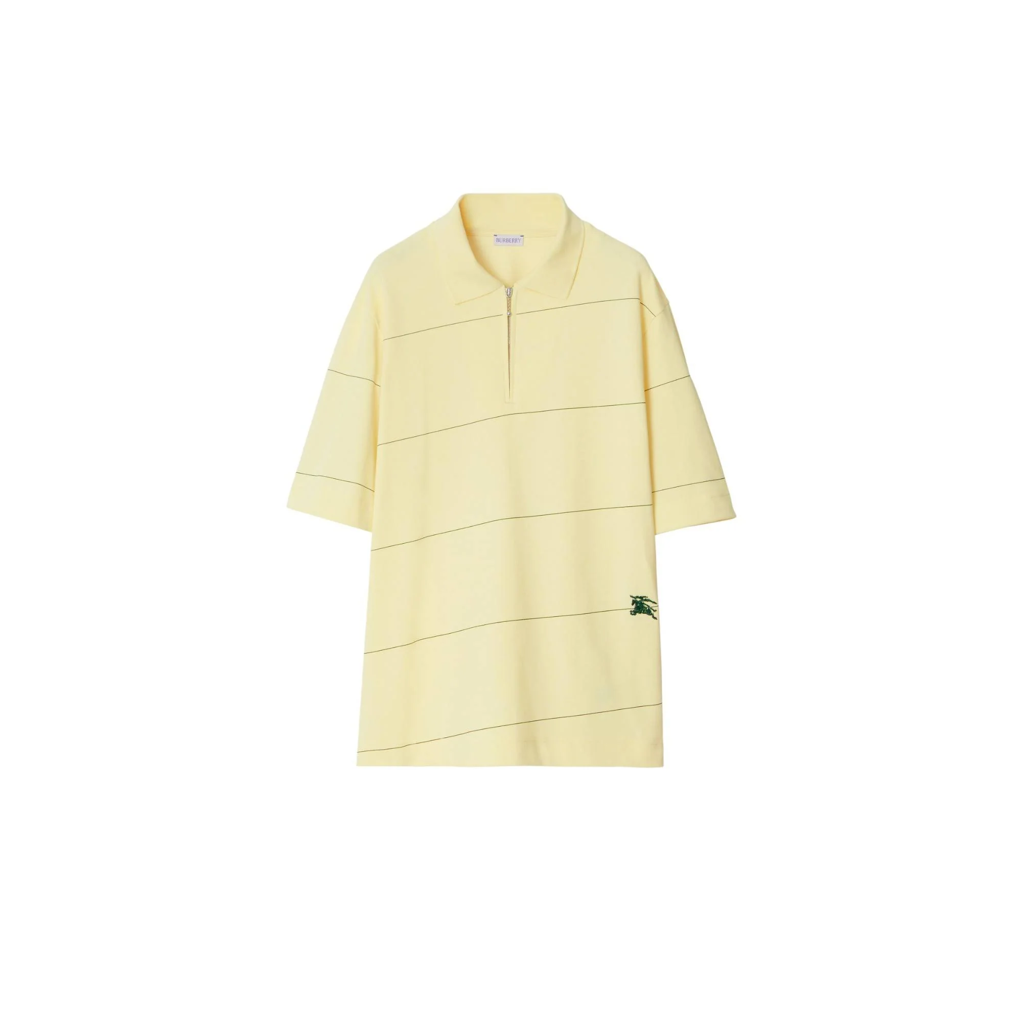 Striped Cotton Polo Shirt - Sherbet