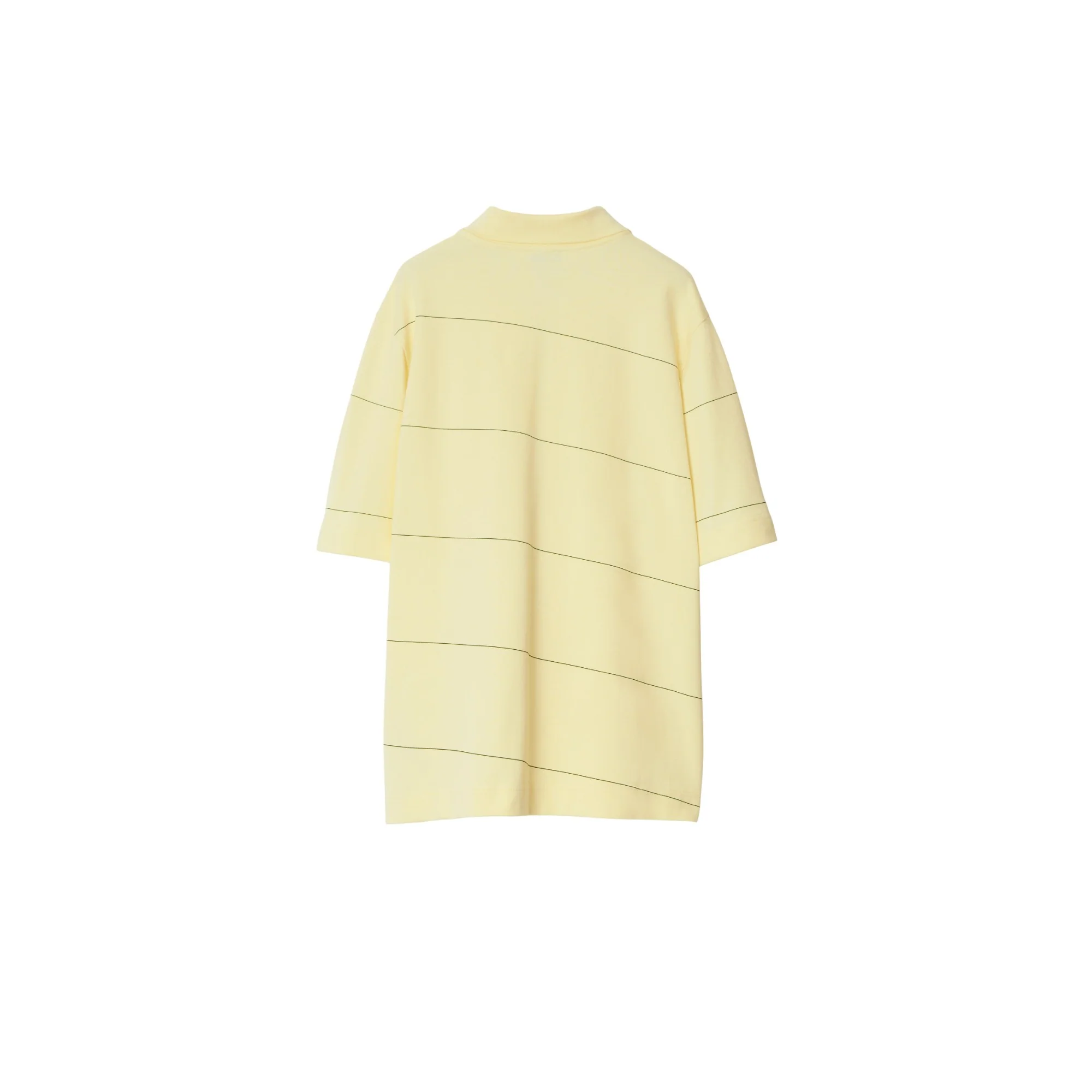 Striped Cotton Polo Shirt - Sherbet - Image 5