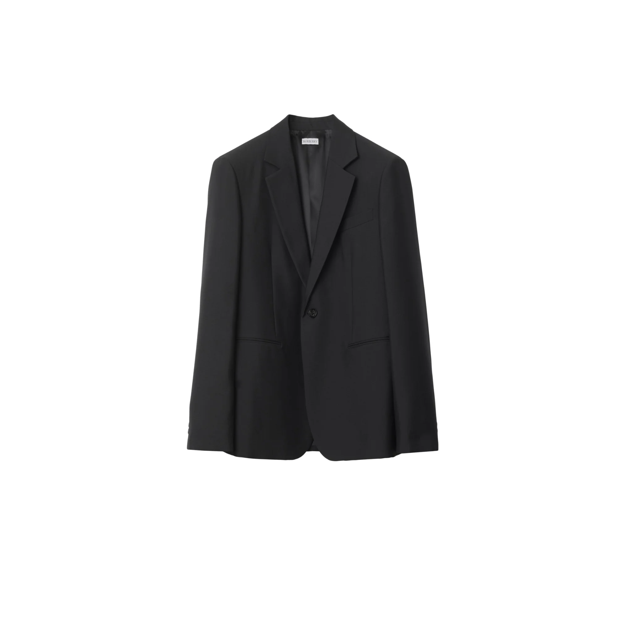 Wool Tailored Jacket - Black