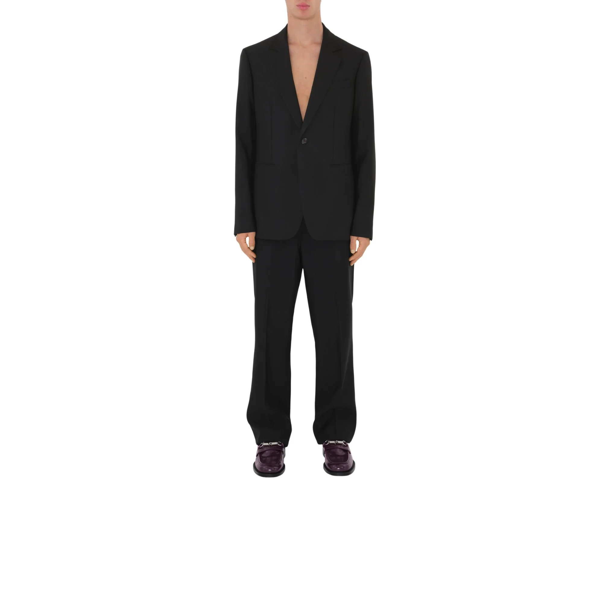 Wool Tailored Jacket - Black - Image 2