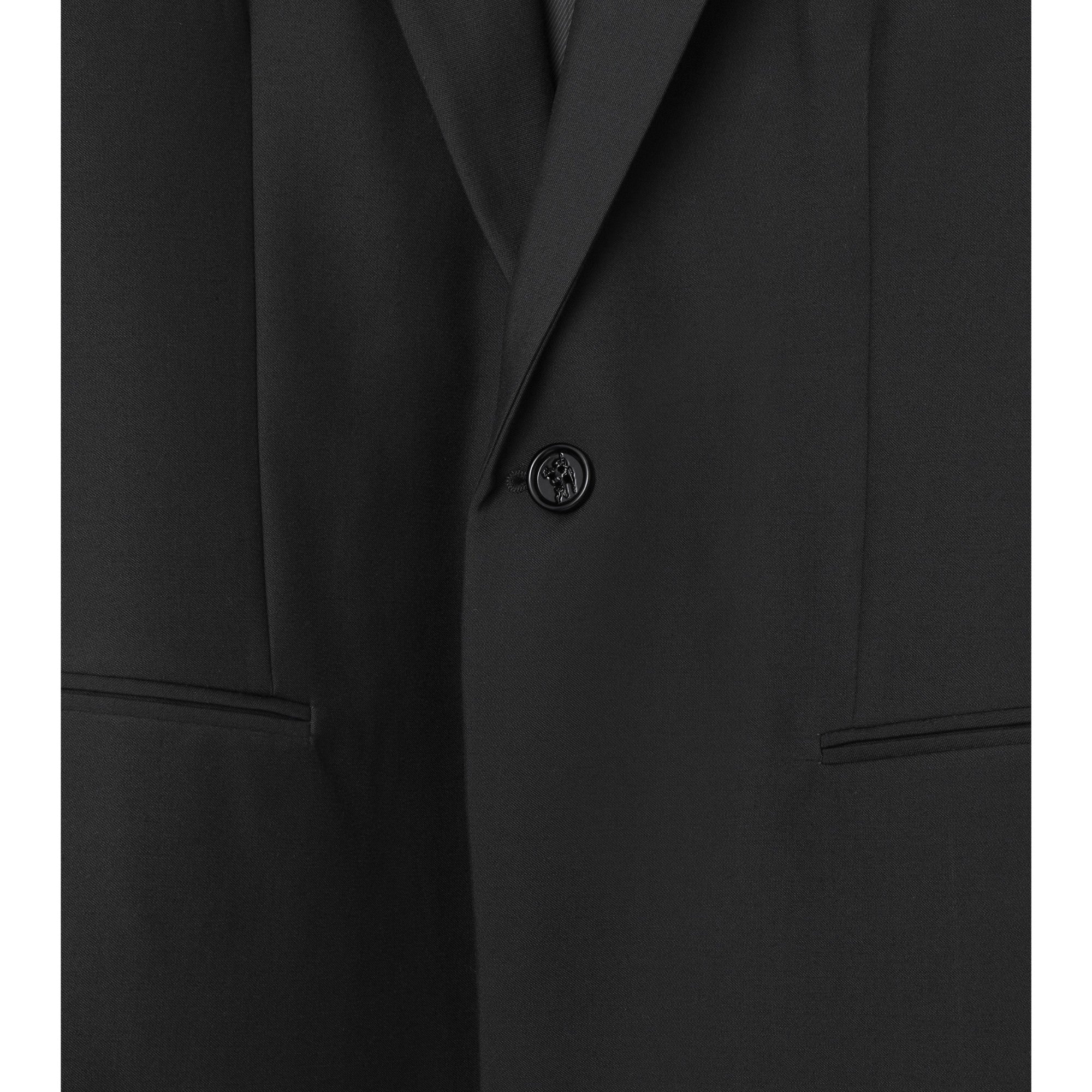 Wool Tailored Jacket - Black - Image 6