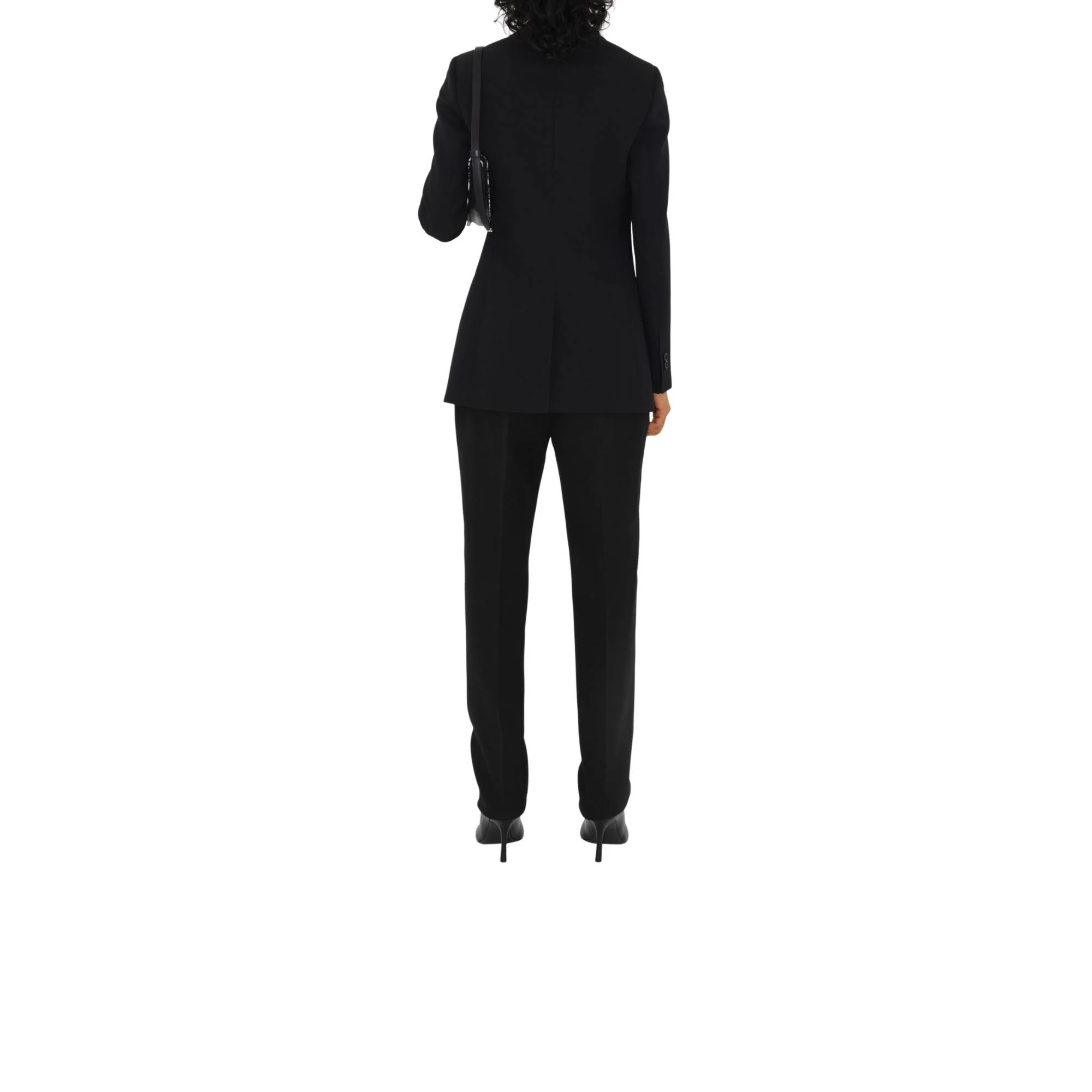 Wool Tailored Jacket - Black - Image 4