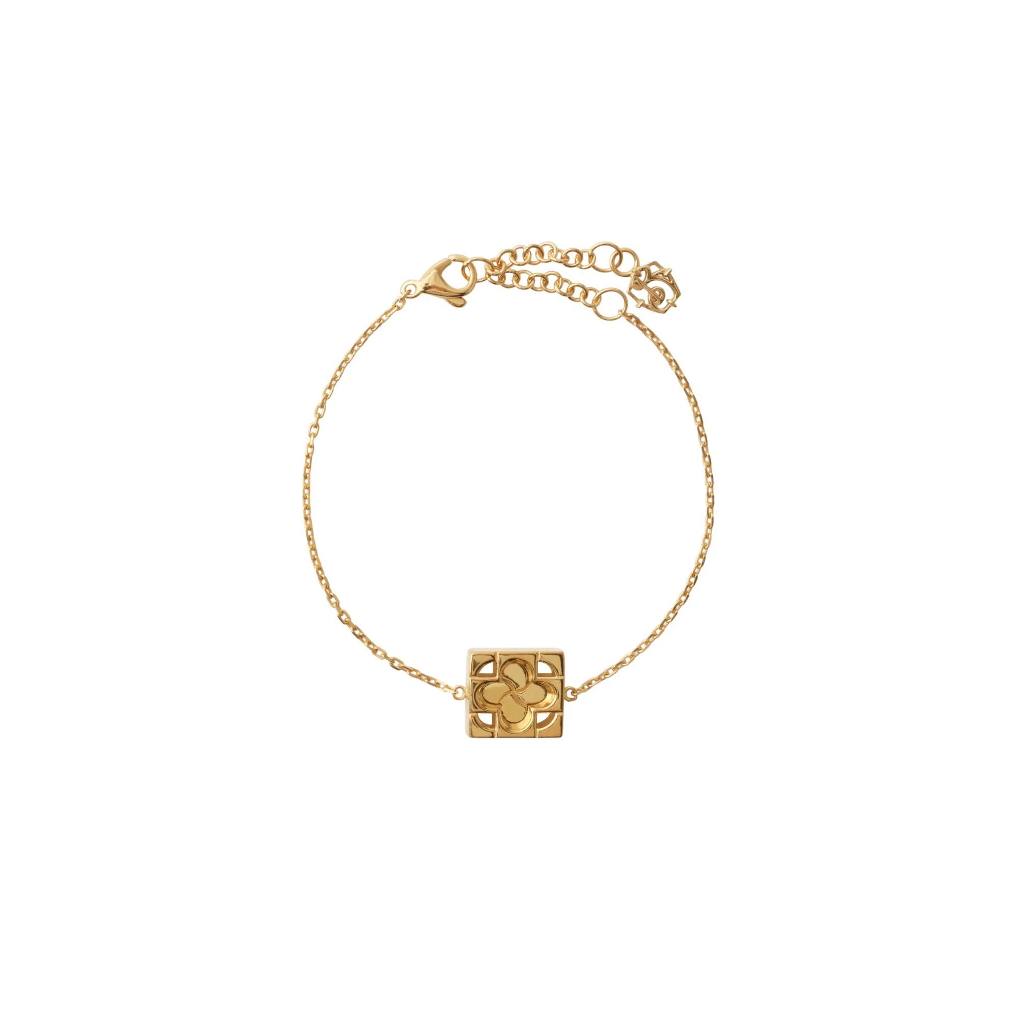 Rose Monogram Bracelet - Gold