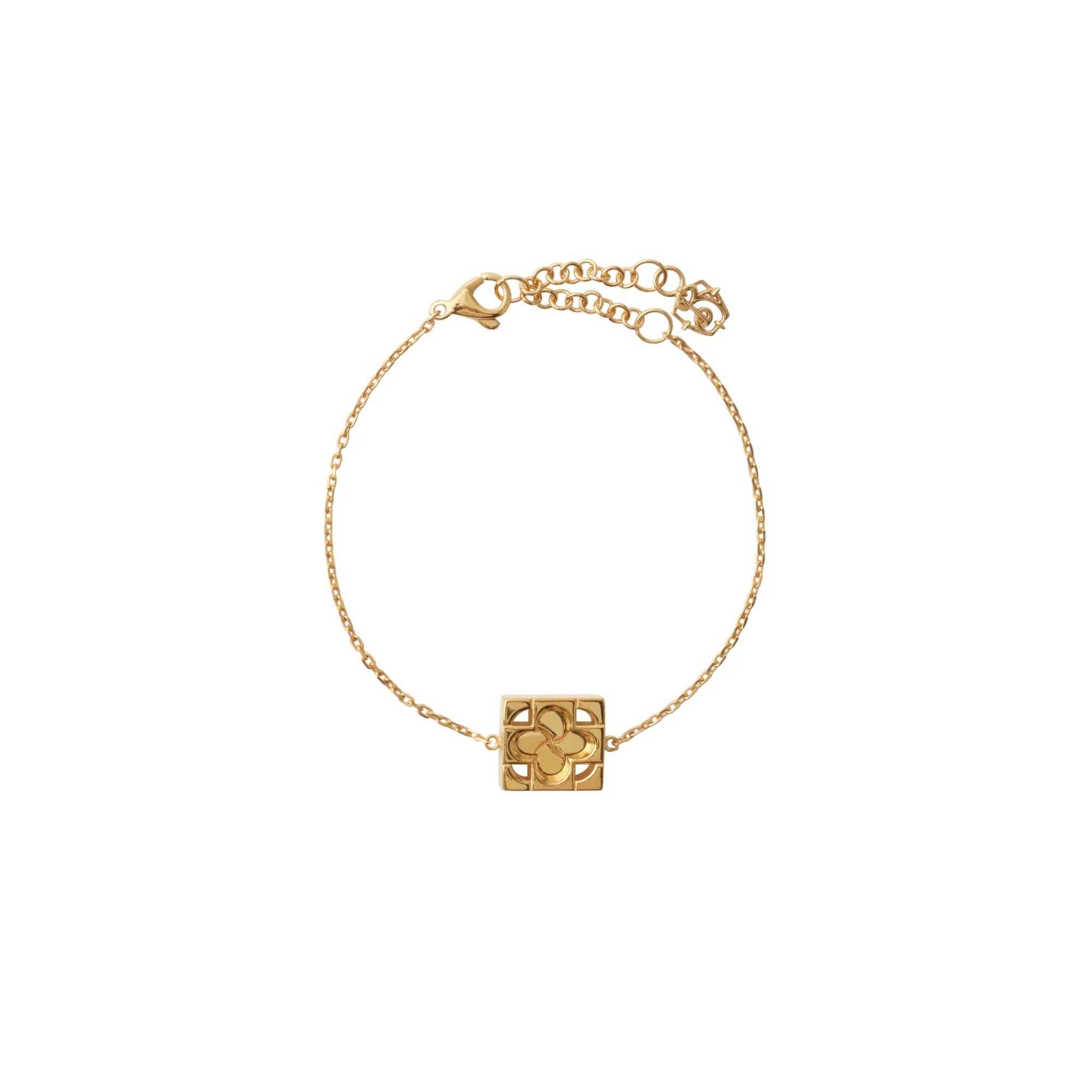 Rose Monogram Bracelet - Gold