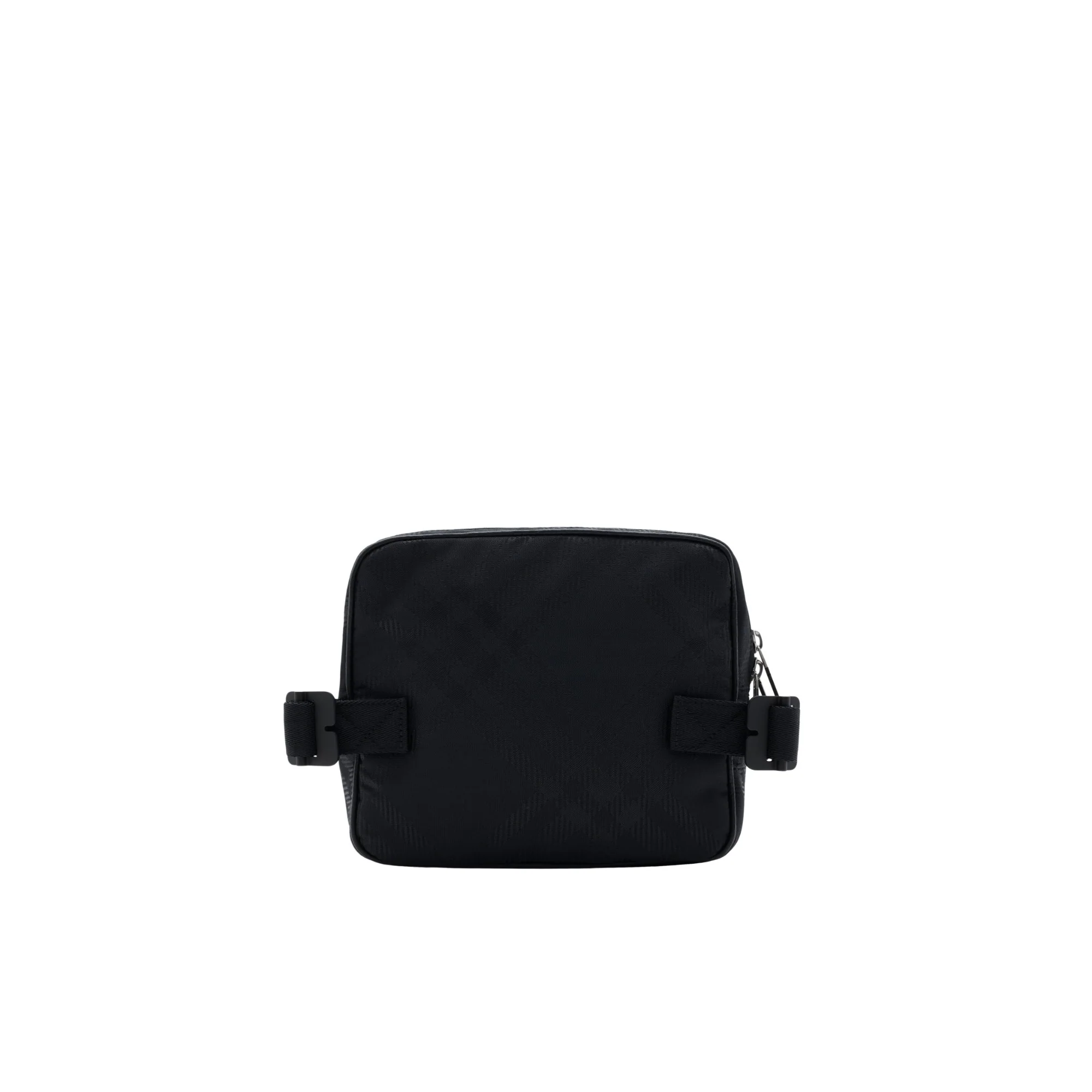 Check Jacquard Travel Pouch - Black - Image 4