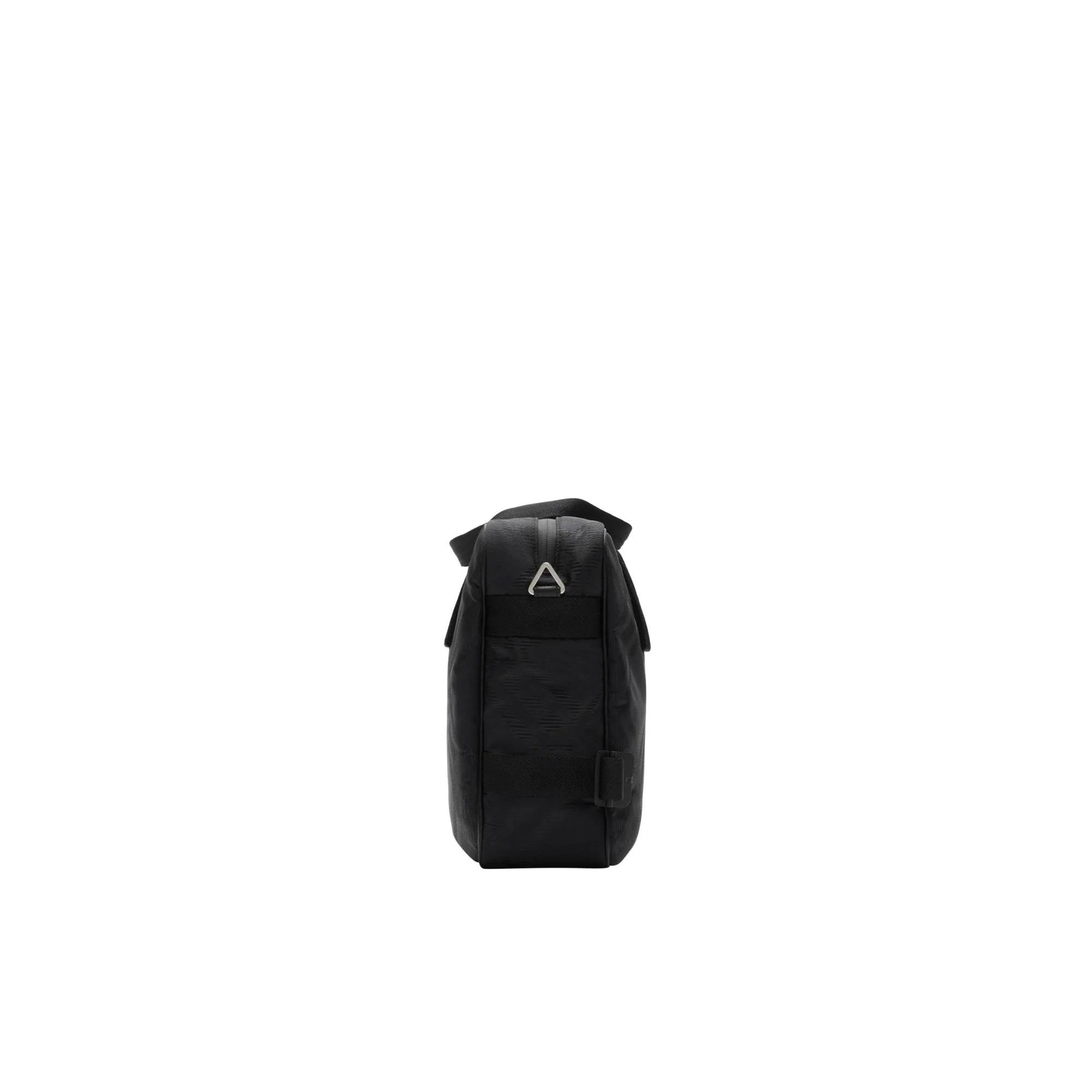 Check Jacquard Briefcase - Black - Image 4