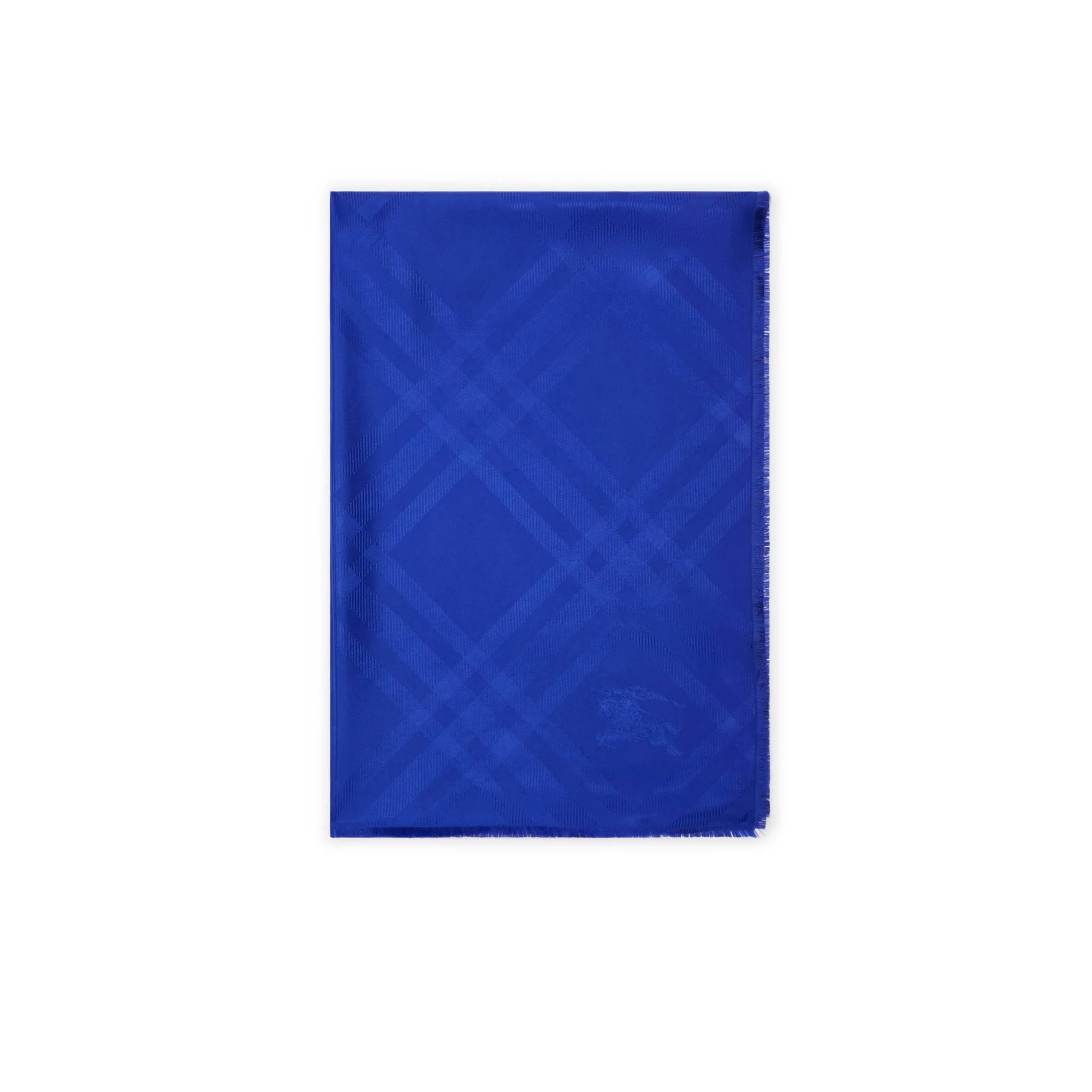 Check Silk Scarf - Knight - Image 6