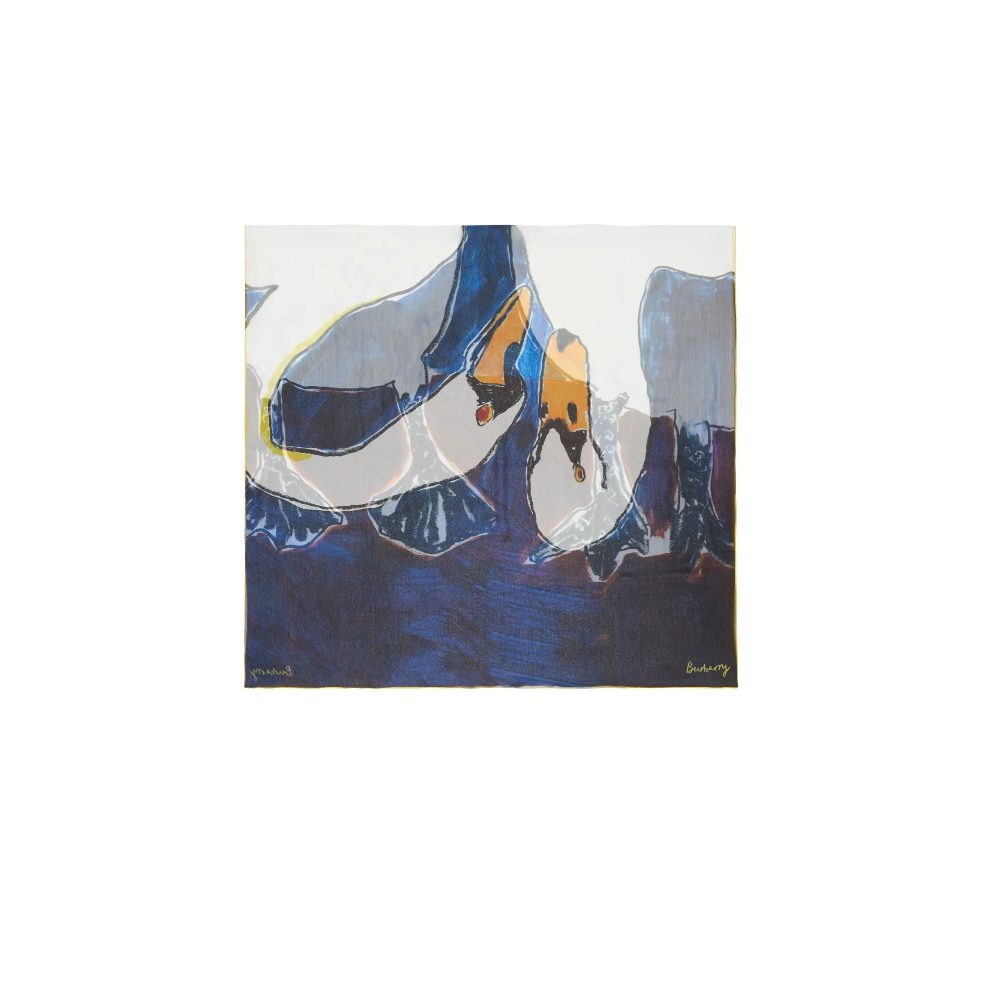 Swan Silk Scarf - Knight - Image 6