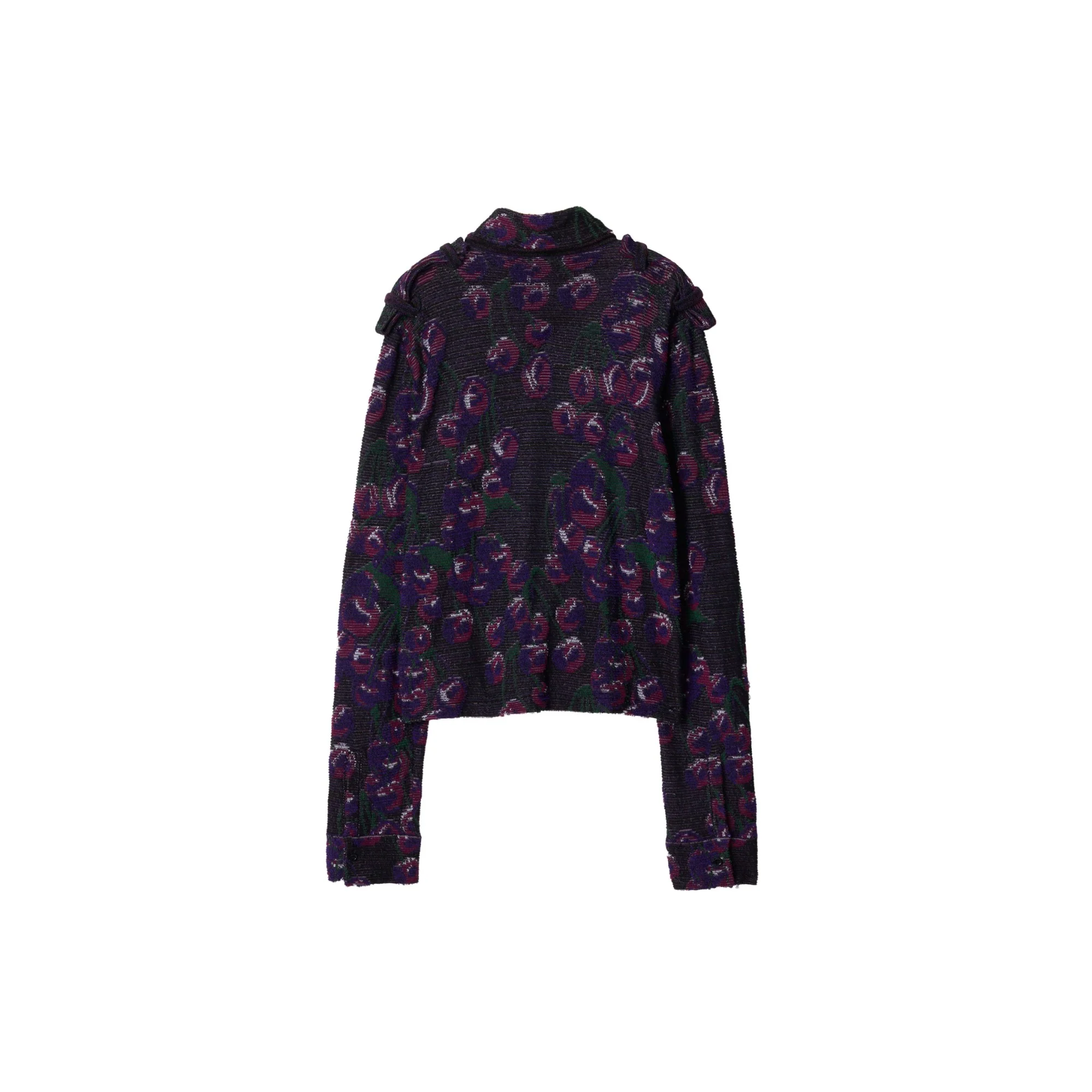 Cherry Cotton Silk Shirt - Cherry - Image 5