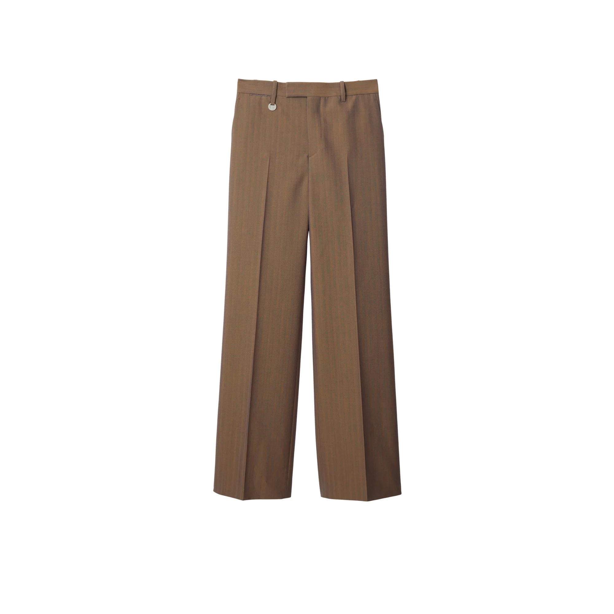 Wool Tailored Trousers - Tawny