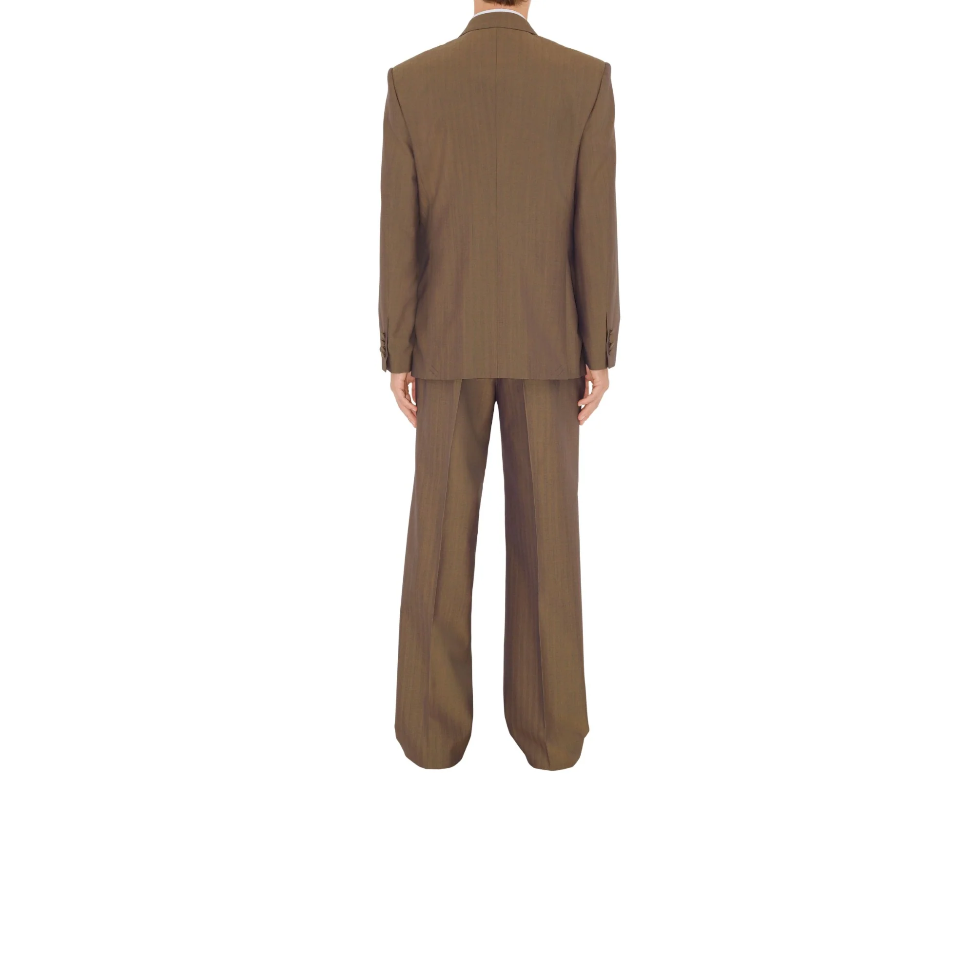 Wool Tailored Trousers - Tawny - Image 4