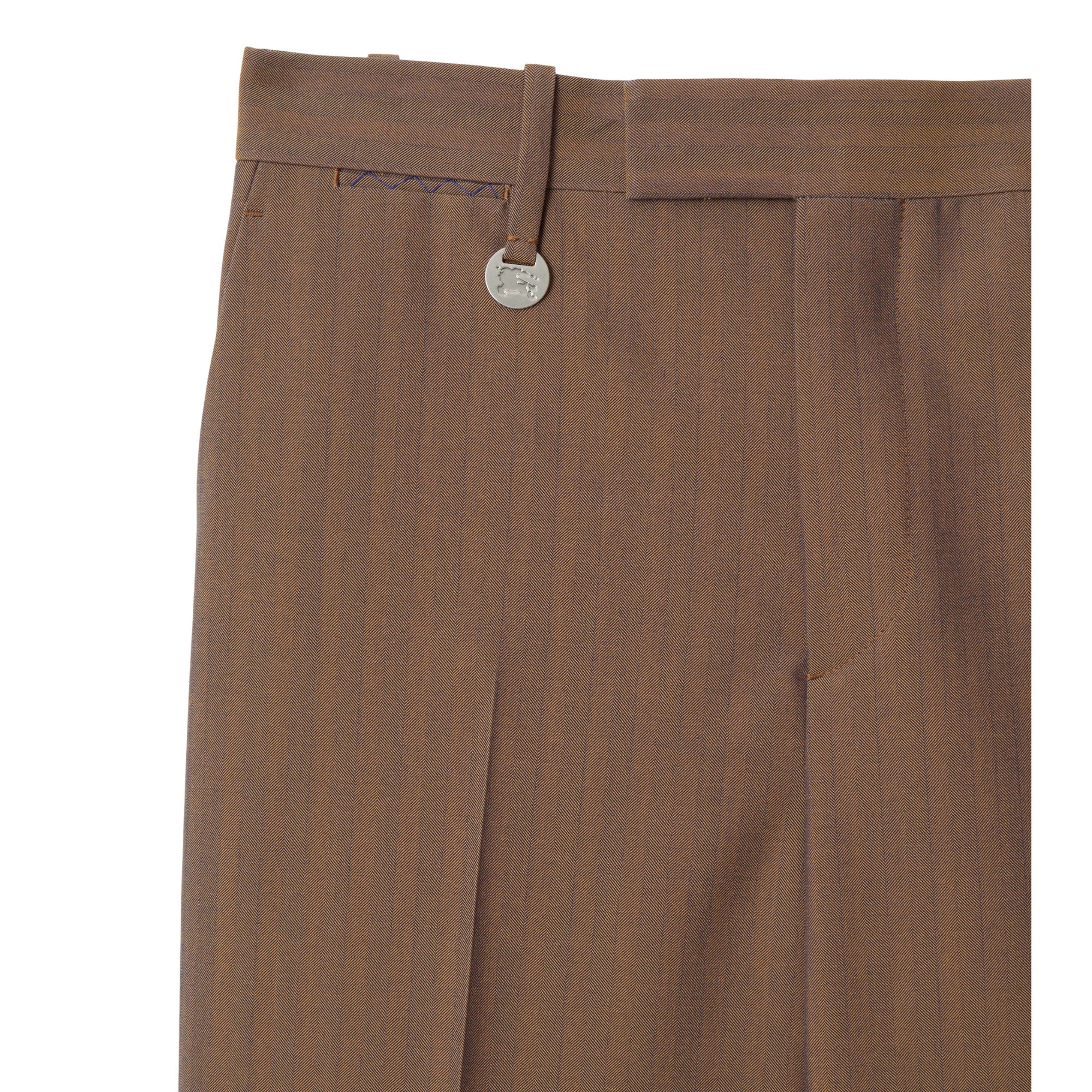 Wool Tailored Trousers - Tawny - Image 6