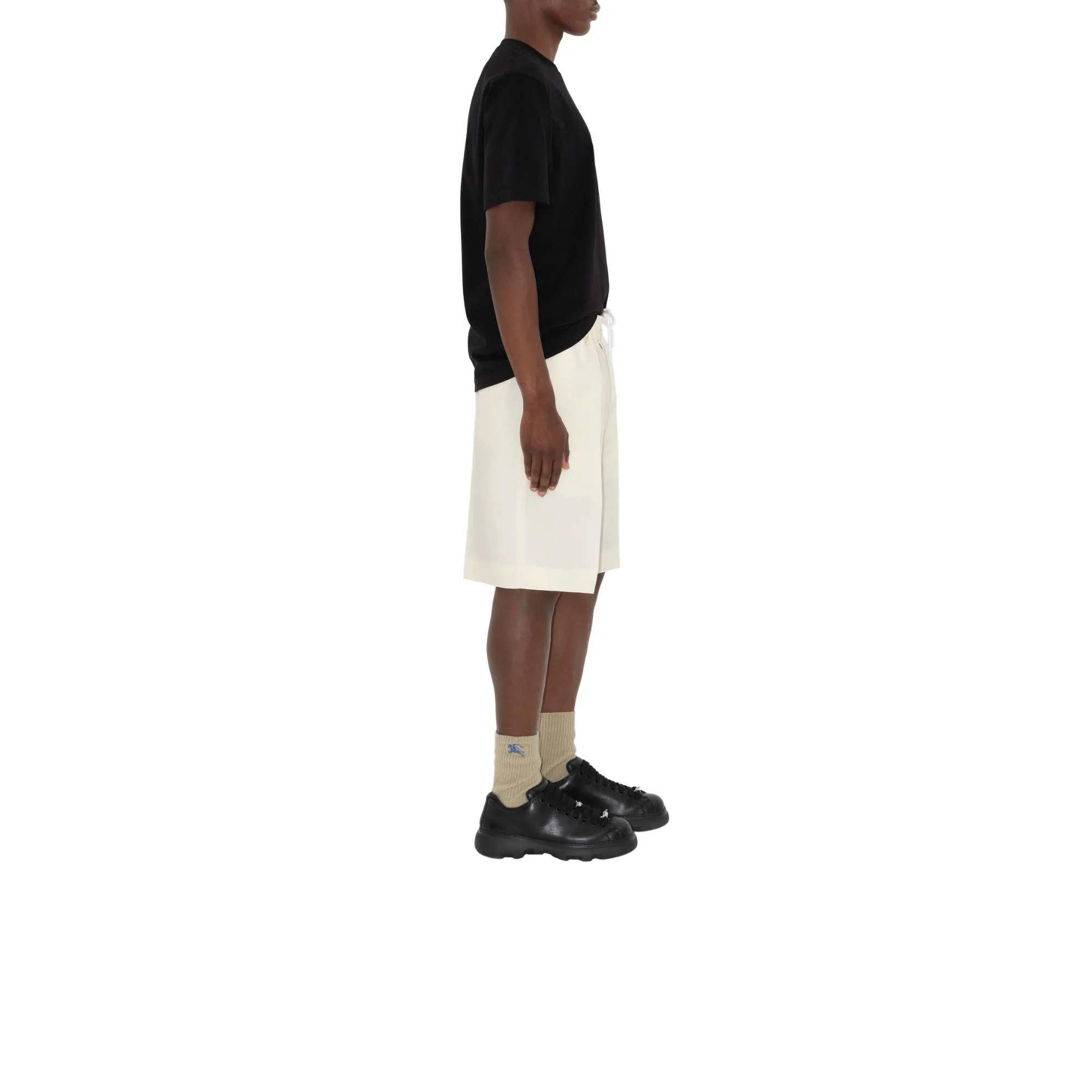 Canvas Tailored Shorts - Pearl - Image 3