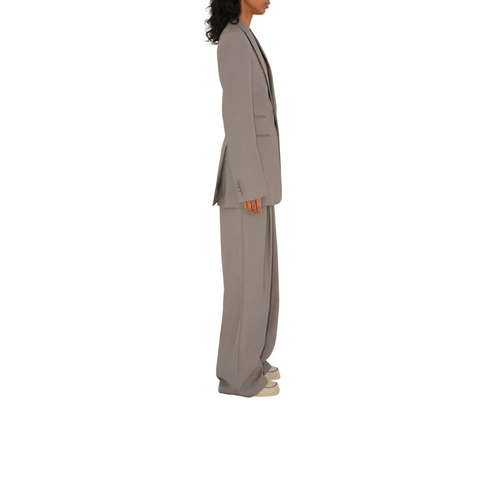 Wool Tailored Jacket - Wax - Image 3