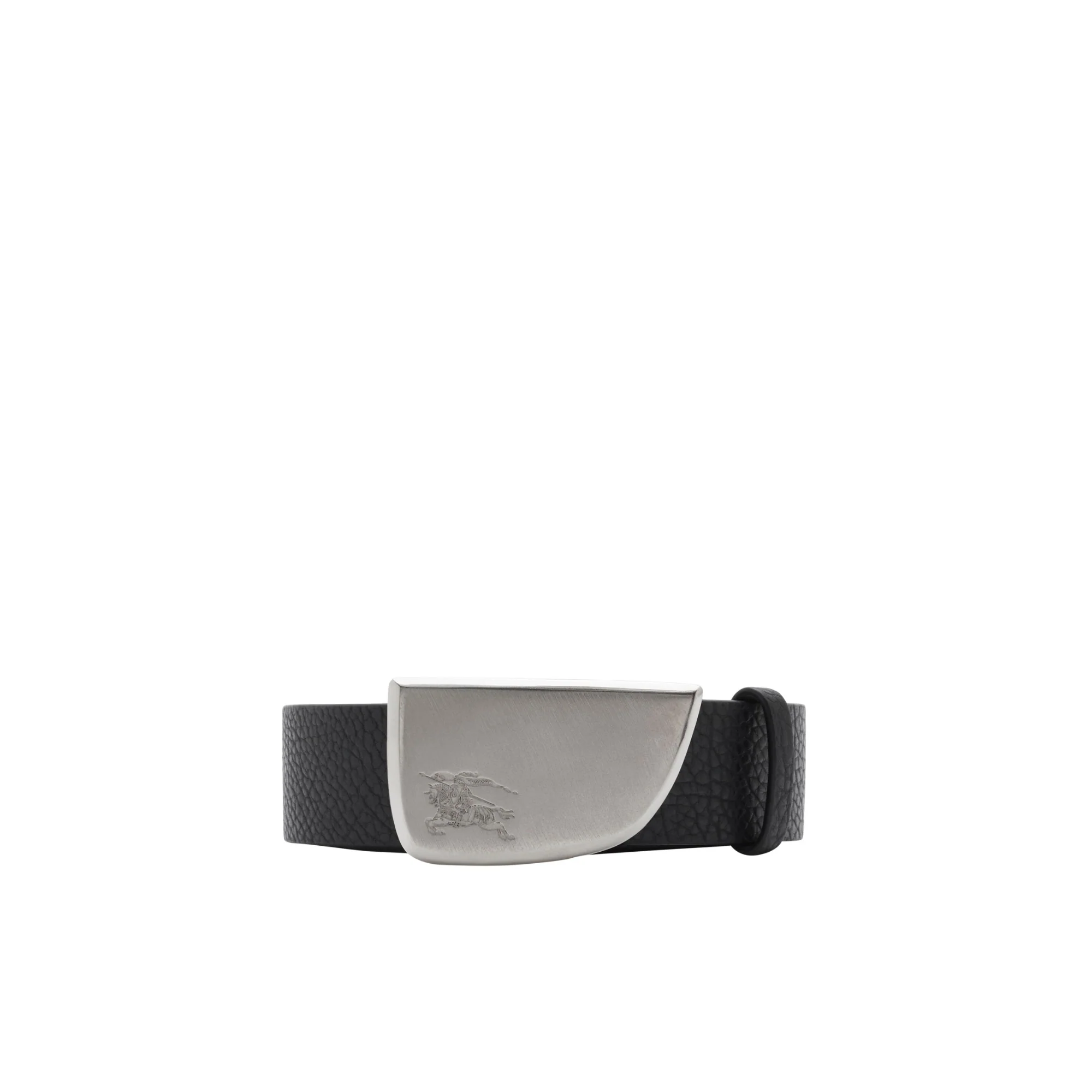 Leather Shield Belt - Black
