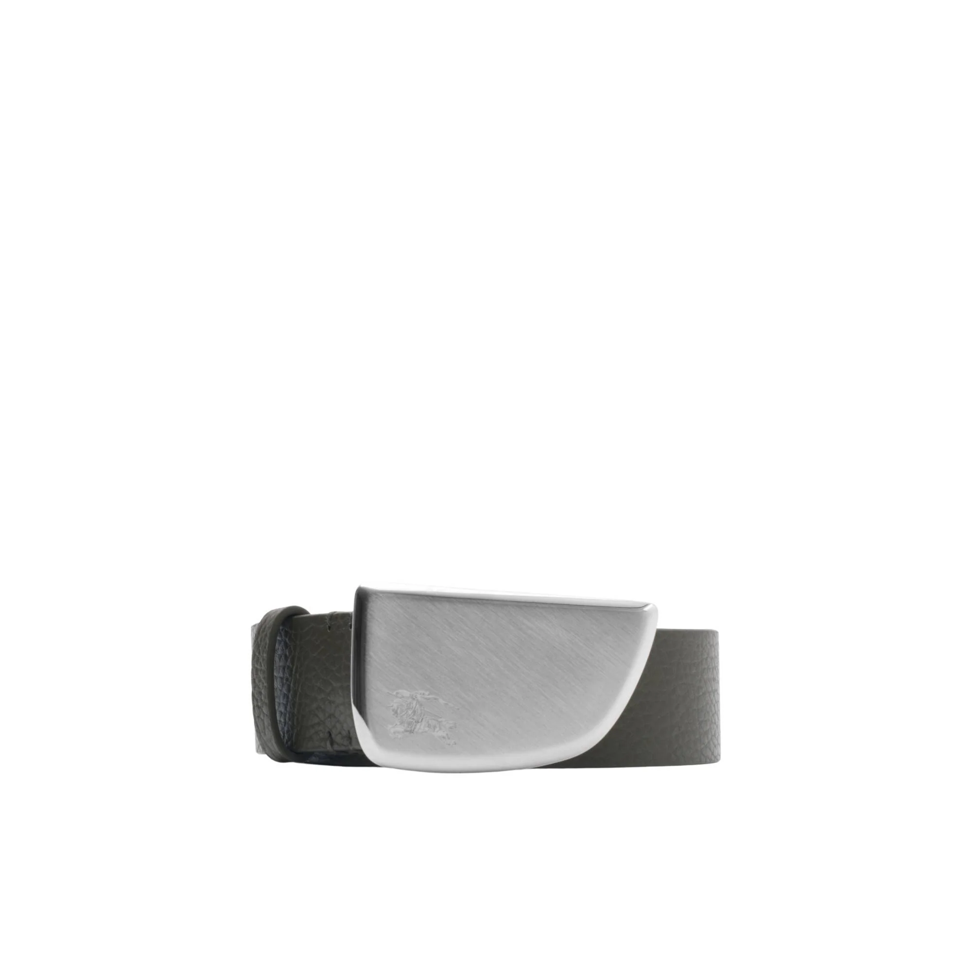 Leather Shield Belt - Coal