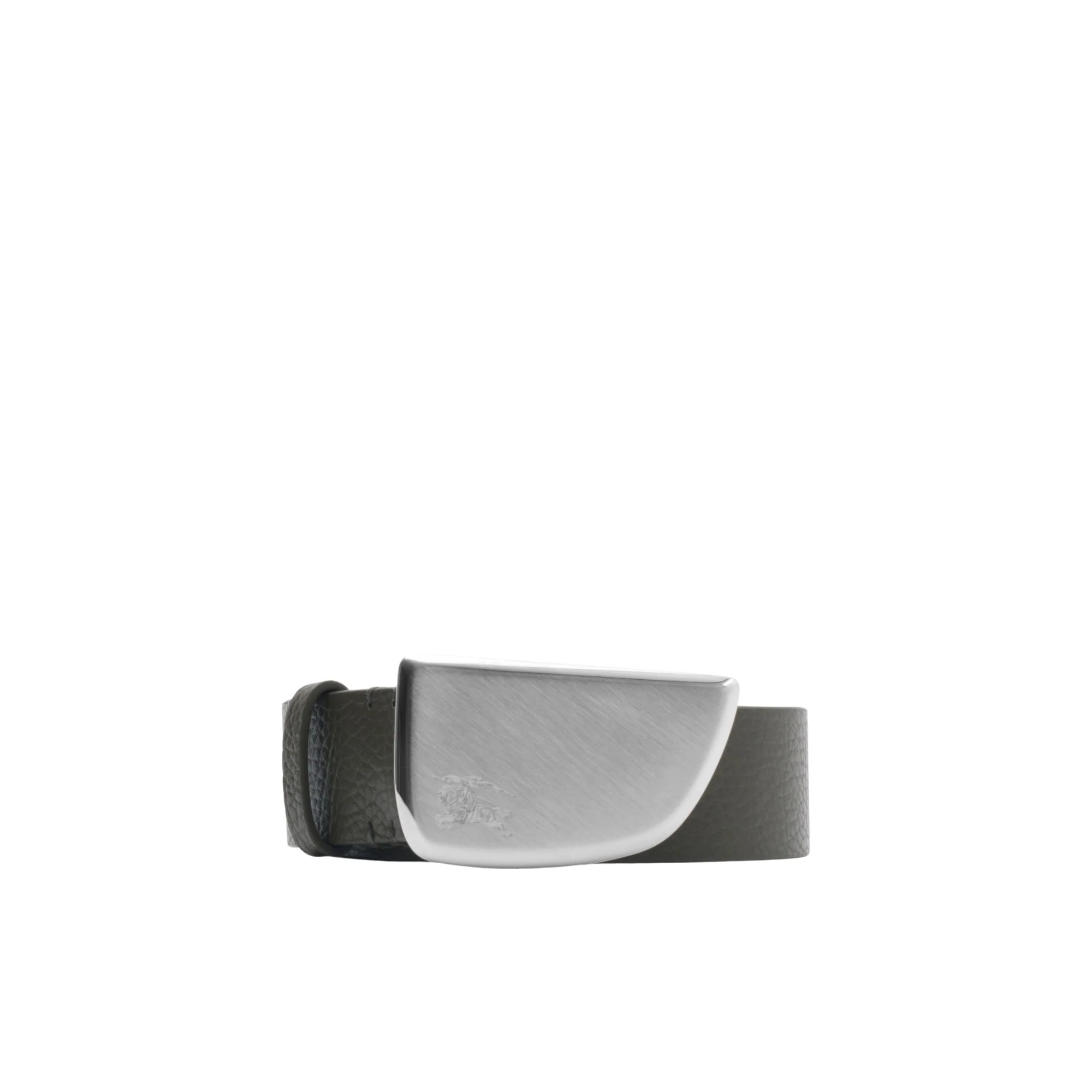 Leather Shield Belt - Coal