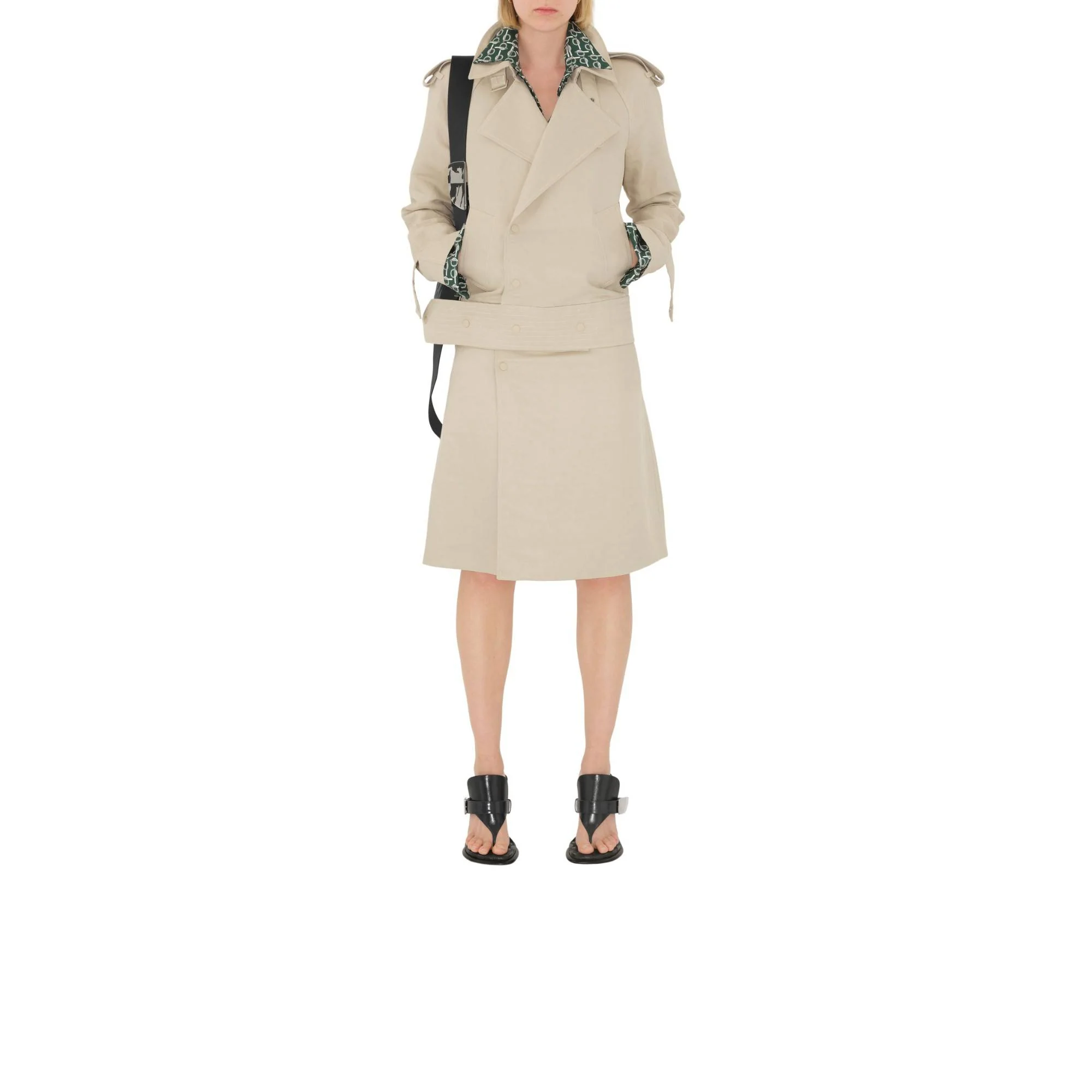 Canvas Trench Jacket - Oat - Image 2