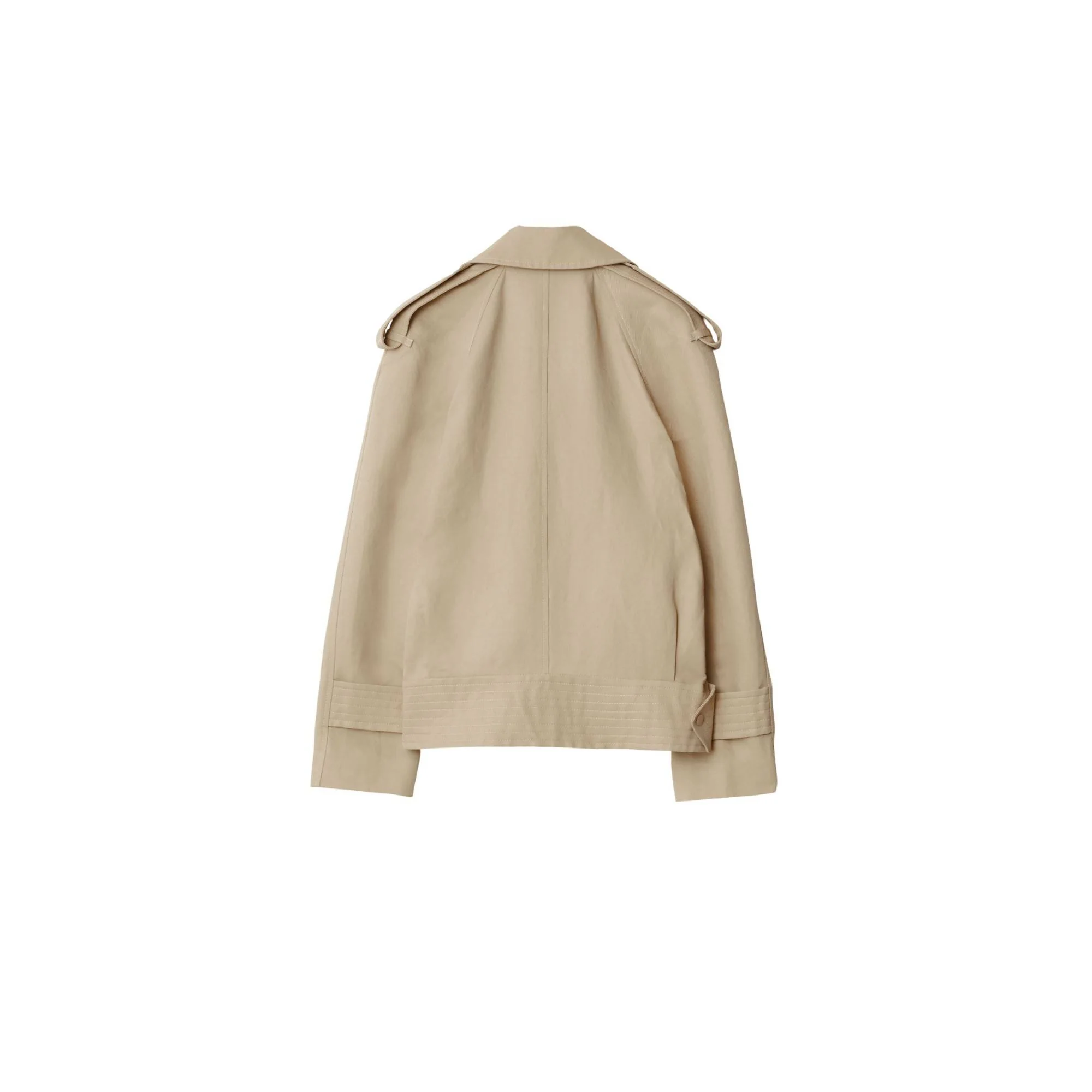 Canvas Trench Jacket - Oat - Image 5