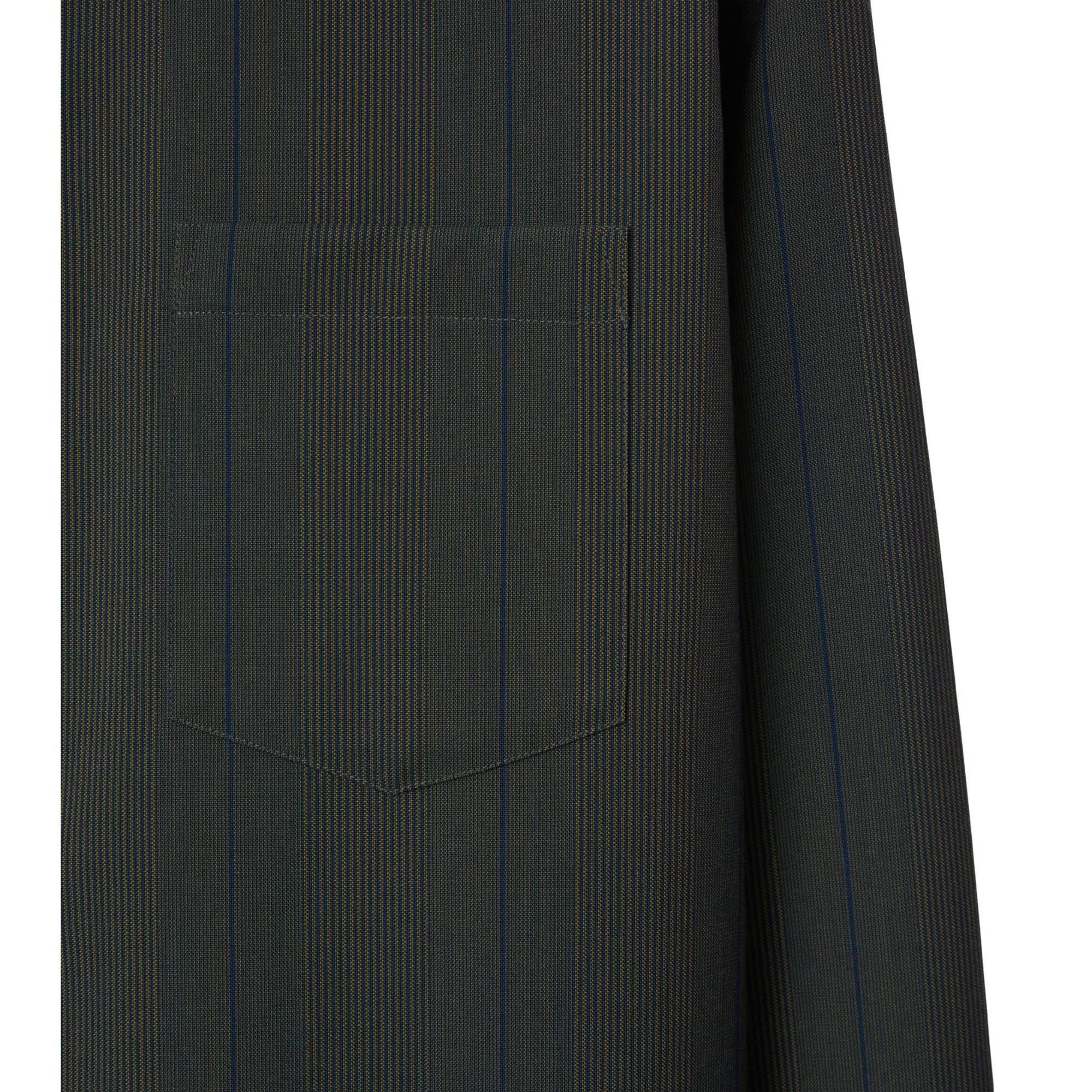 Striped Wool Shirt - Granite - Image 6