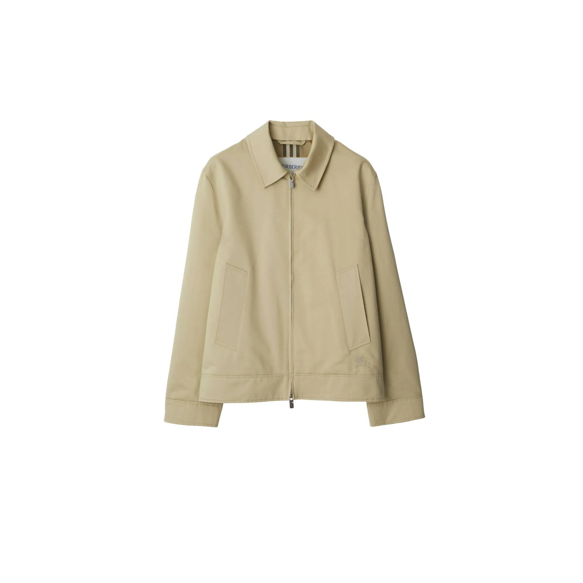 Cotton Silk Harrington Jacket - Hunter