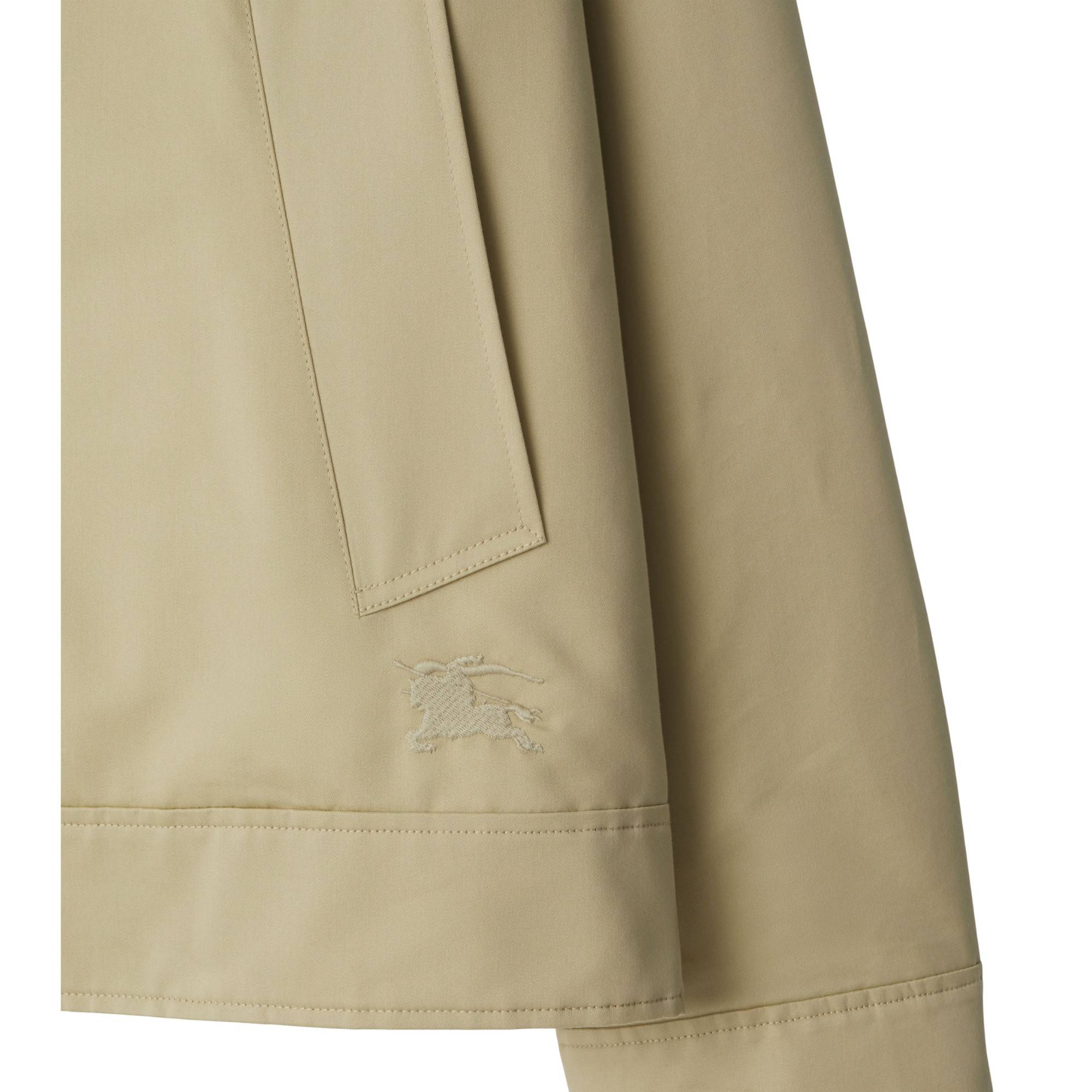 Cotton Silk Harrington Jacket - Hunter - Image 7