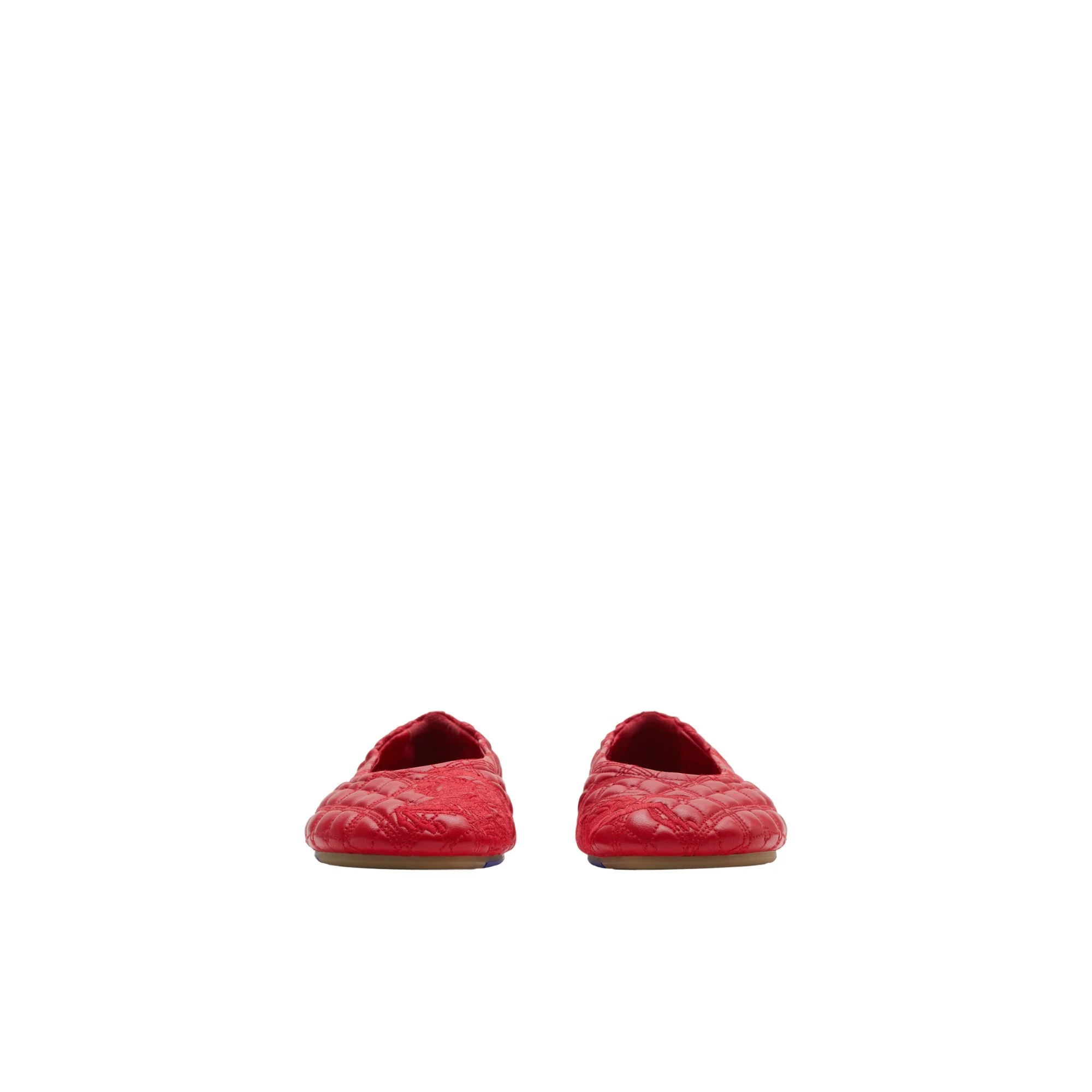 Leather Sadler Ballerinas - Scarlet - Image 3