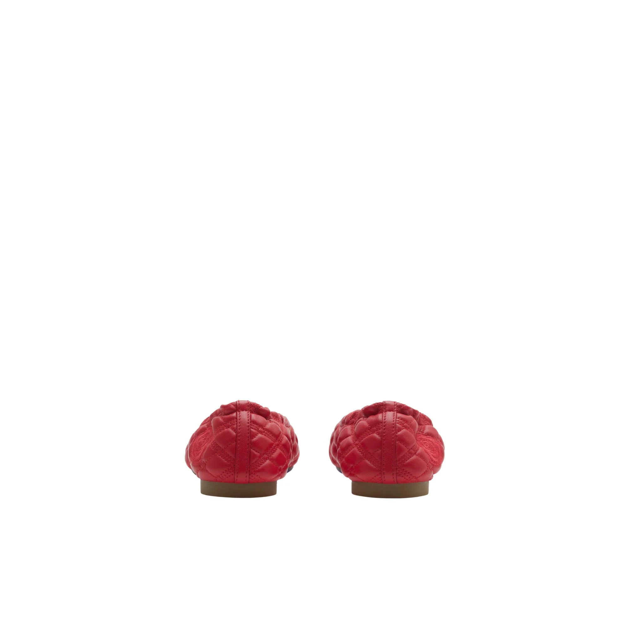 Leather Sadler Ballerinas - Scarlet - Image 4