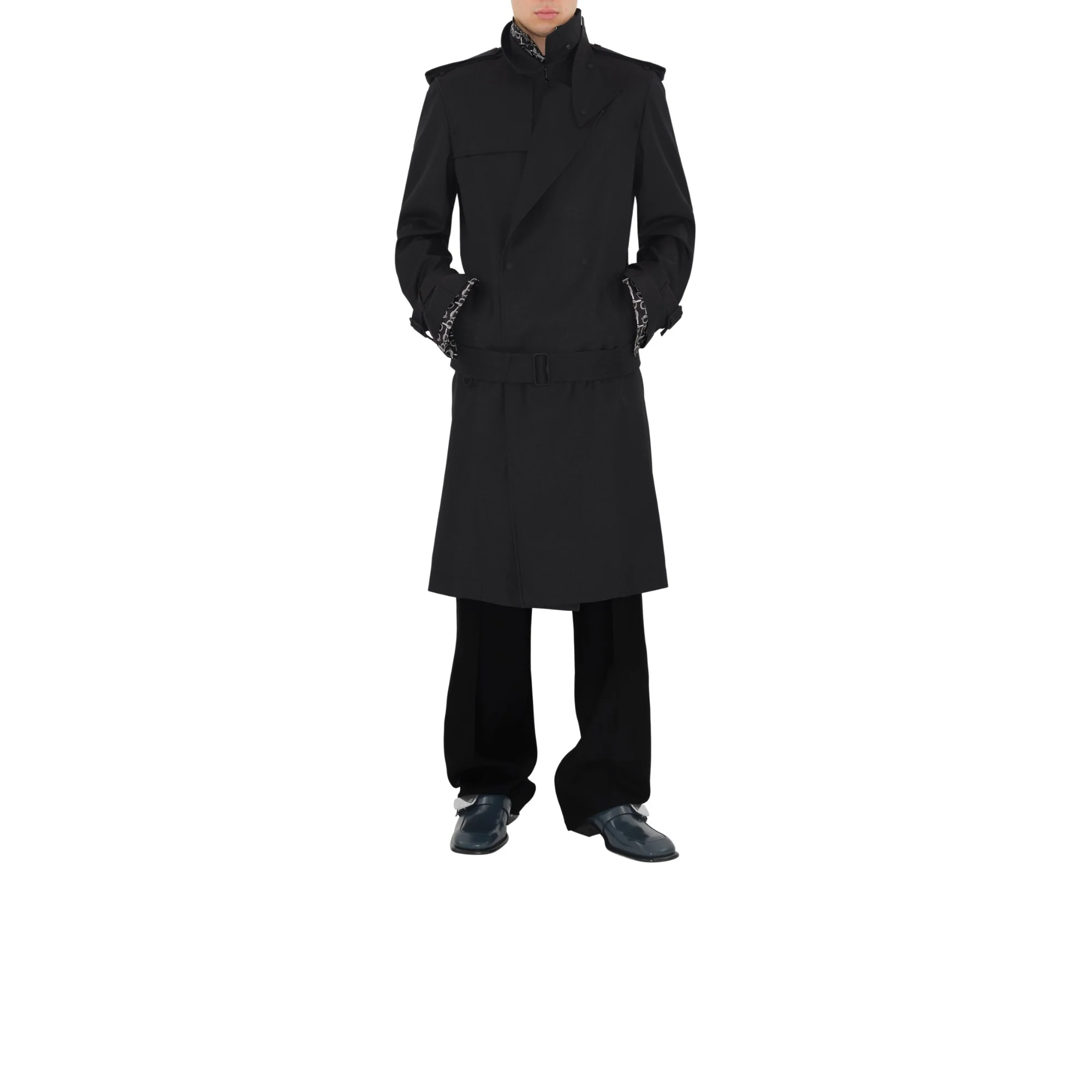 B Silk Shirt - Silver/Black - Image 5