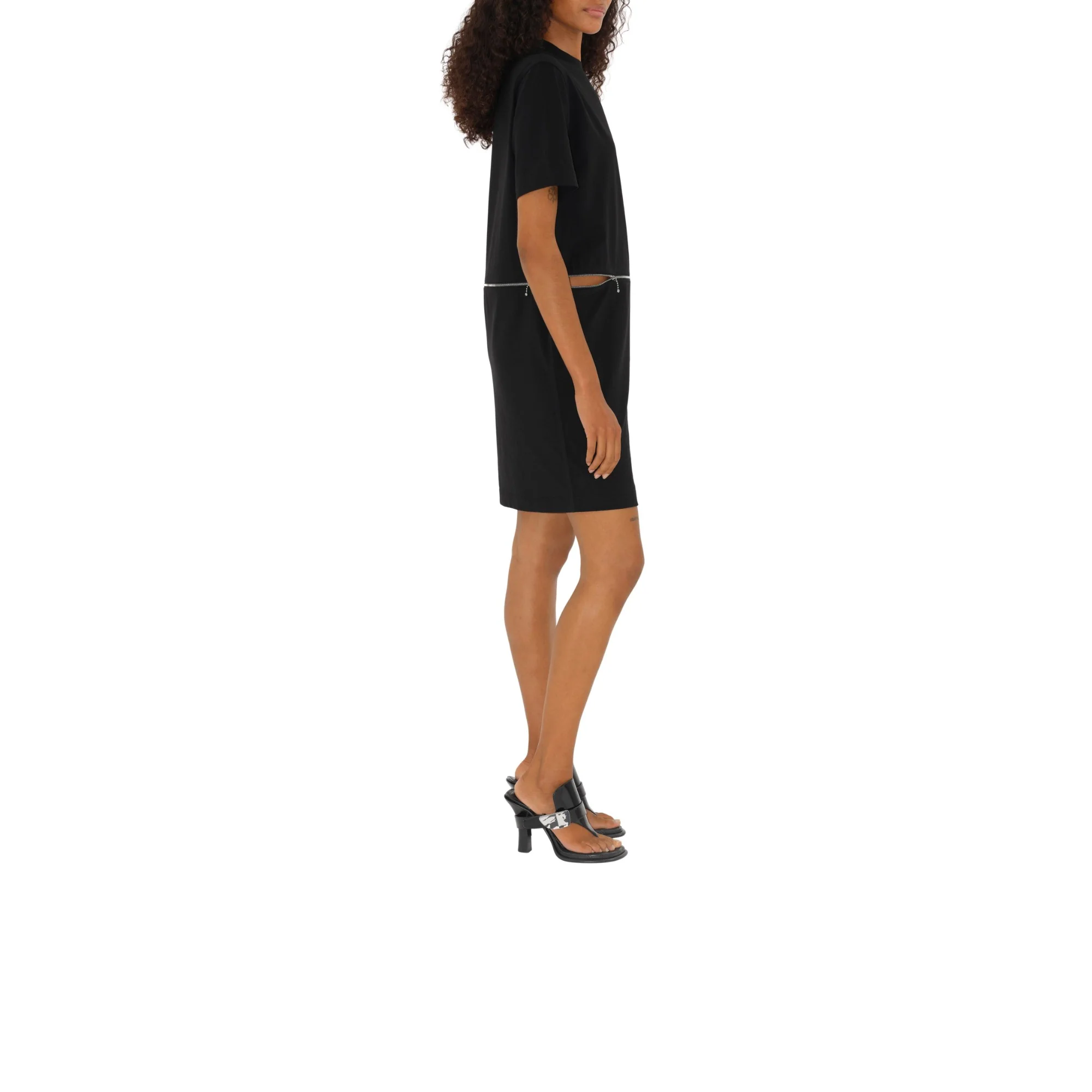 Cotton Dress - Black - Image 3