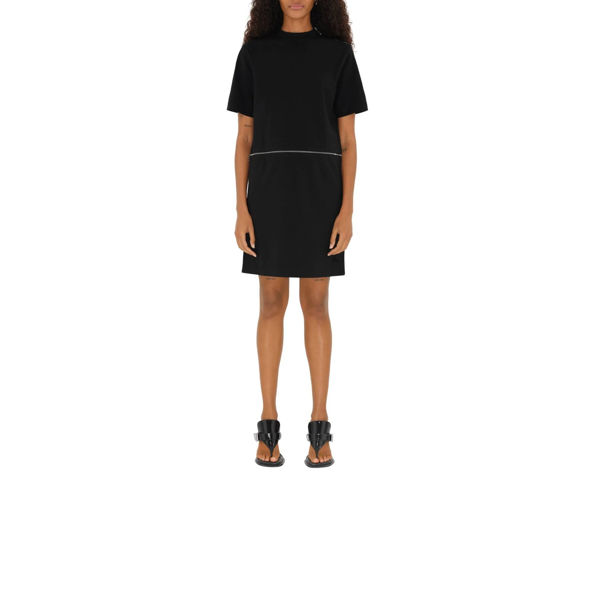 Cotton Dress - Black - Image 5