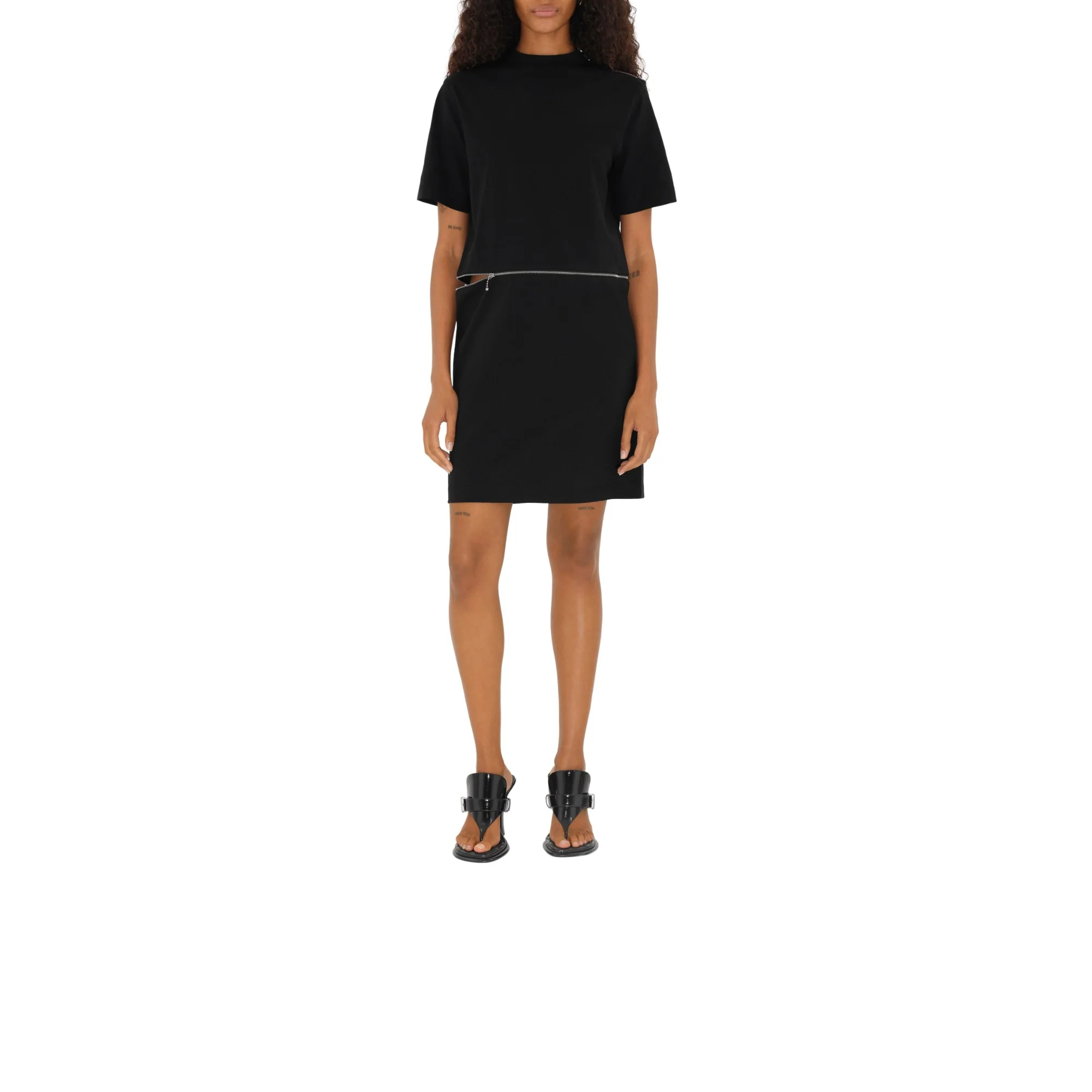 Cotton Dress - Black - Image 2