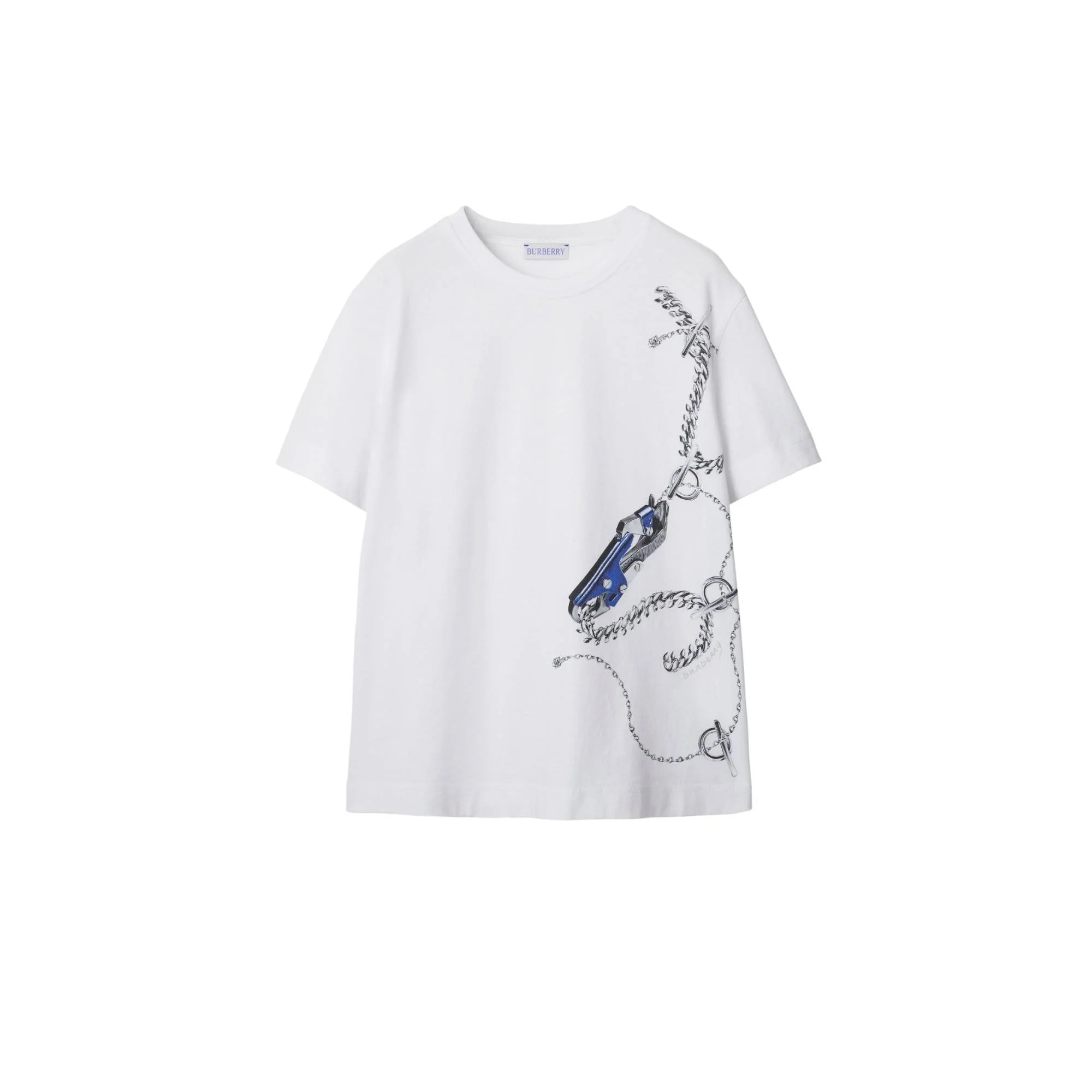 Boxy Knight Hardware Cotton T-shirt - Knight IP Pattern