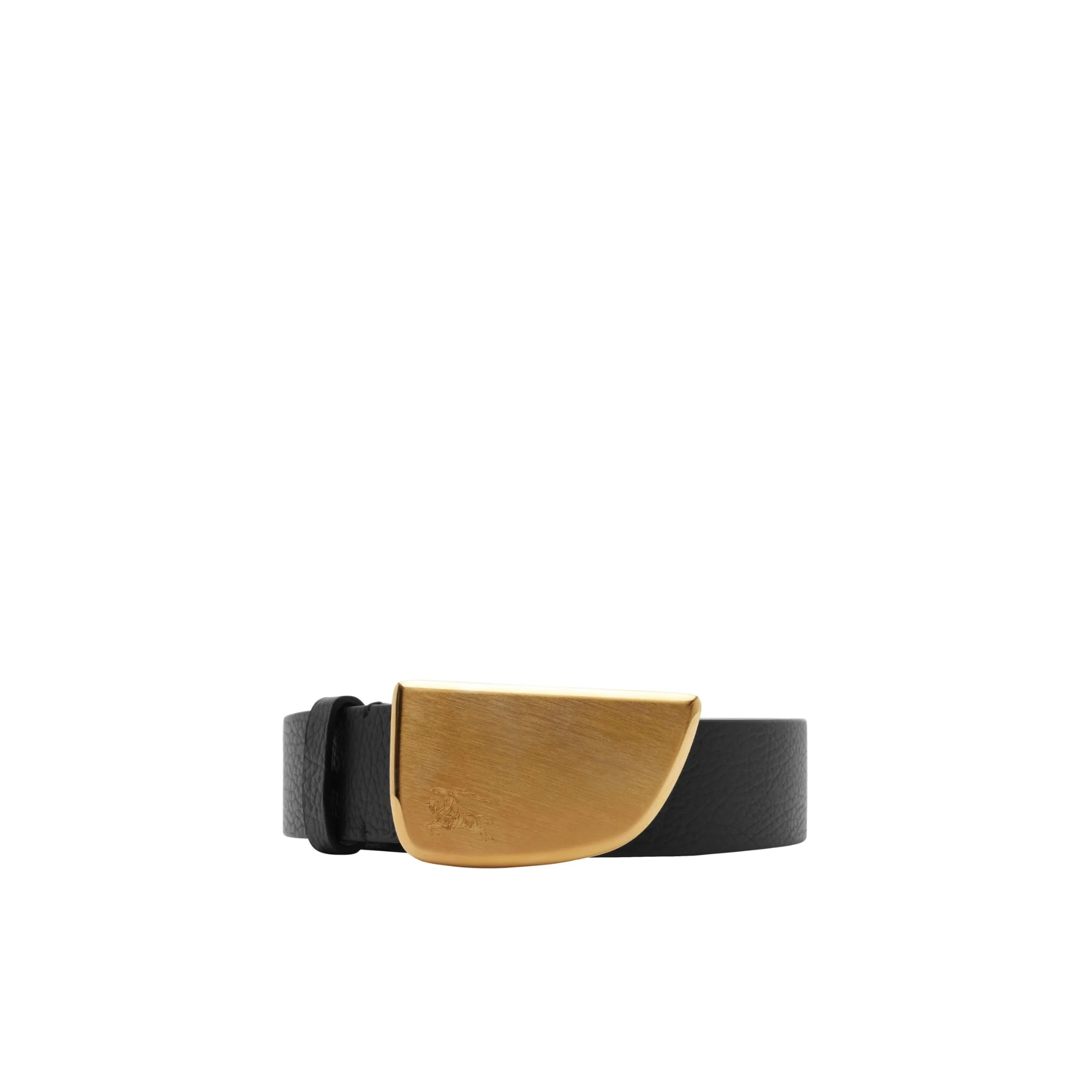 Leather Shield Belt - Black