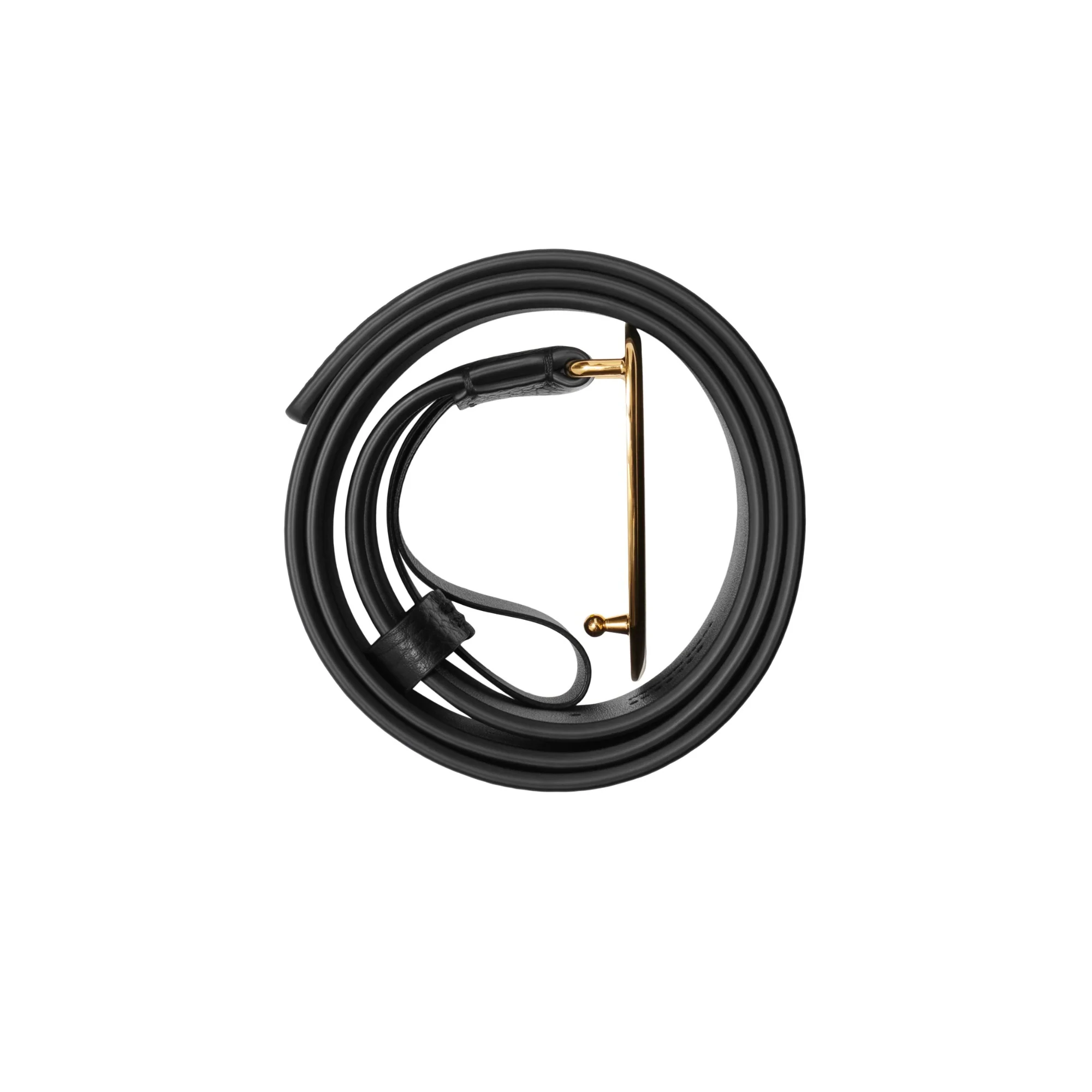 Leather Shield Belt - Black - Image 3