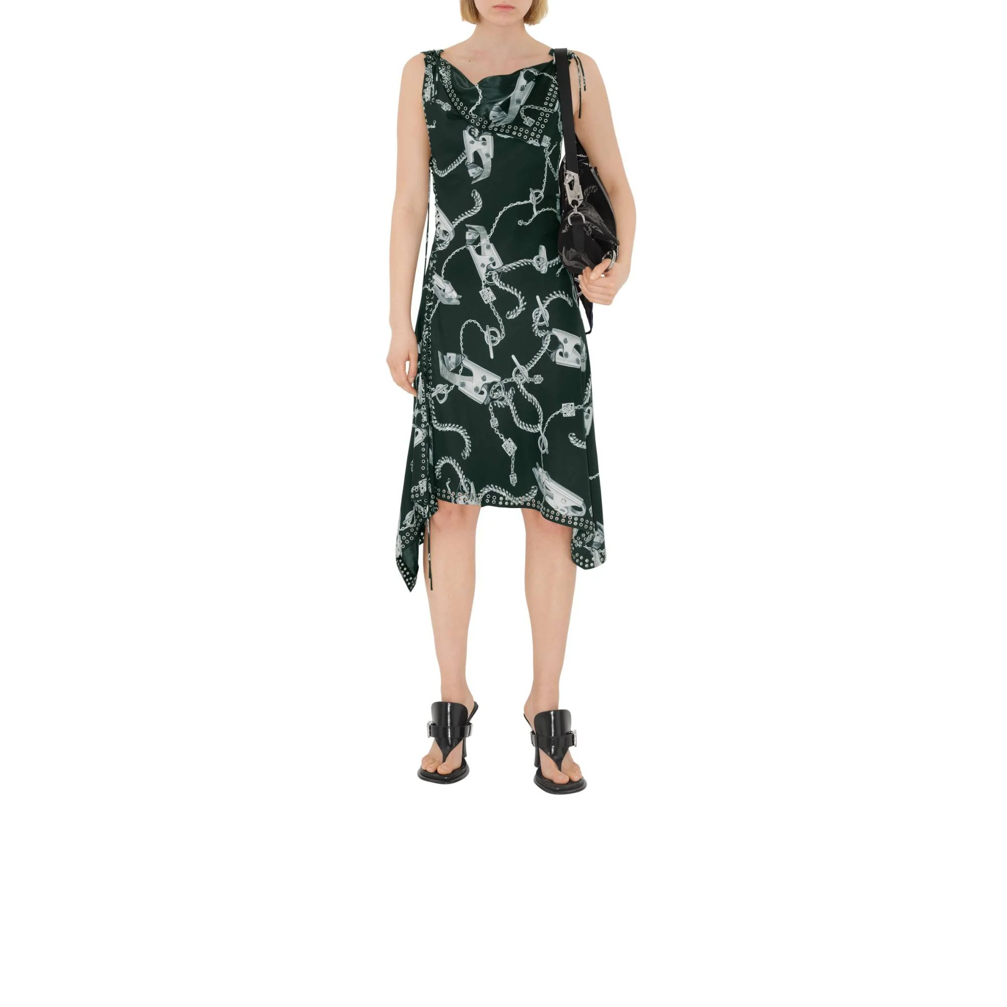 Knight Hardware Dress - Silver/Green - Image 2