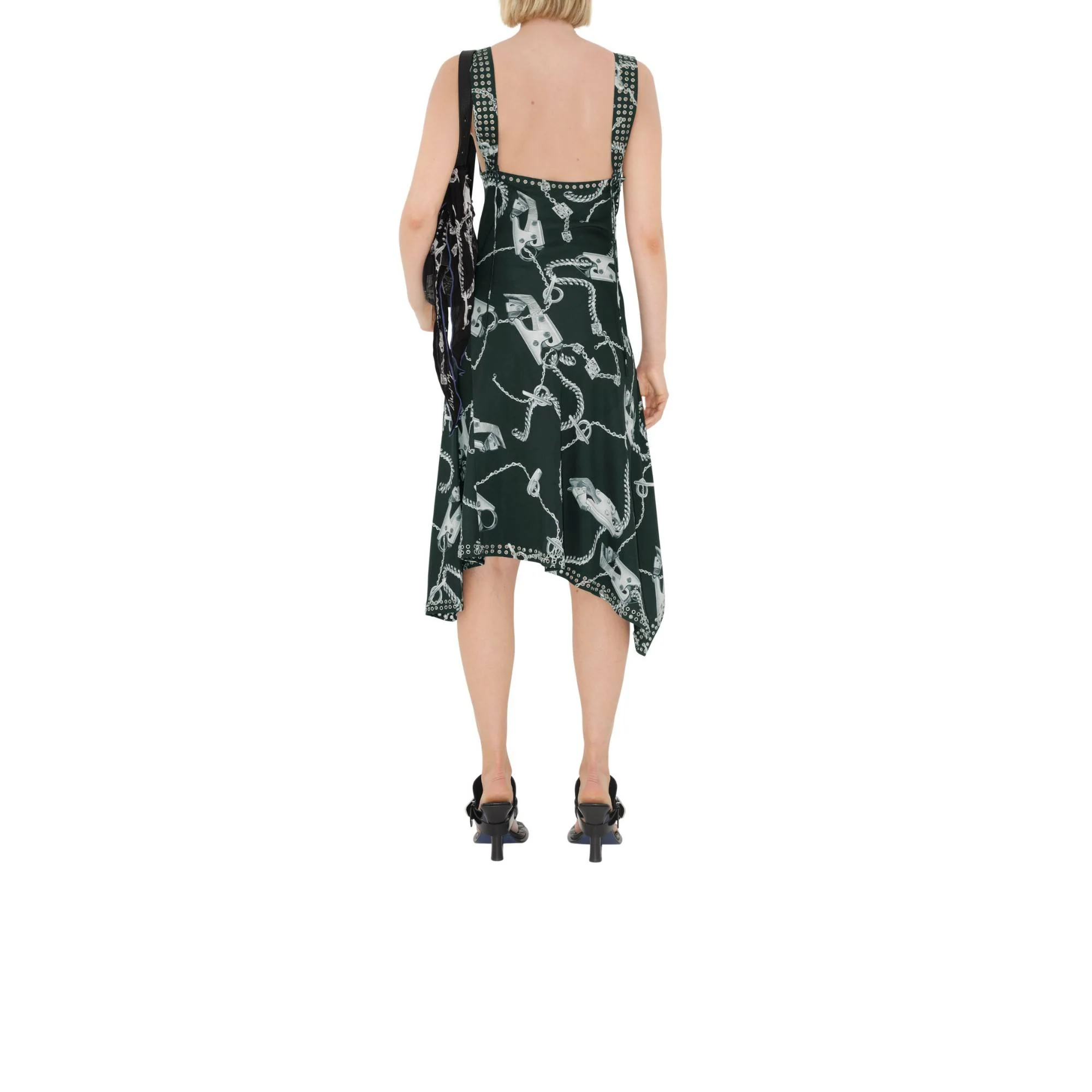 Knight Hardware Dress - Silver/Green - Image 4