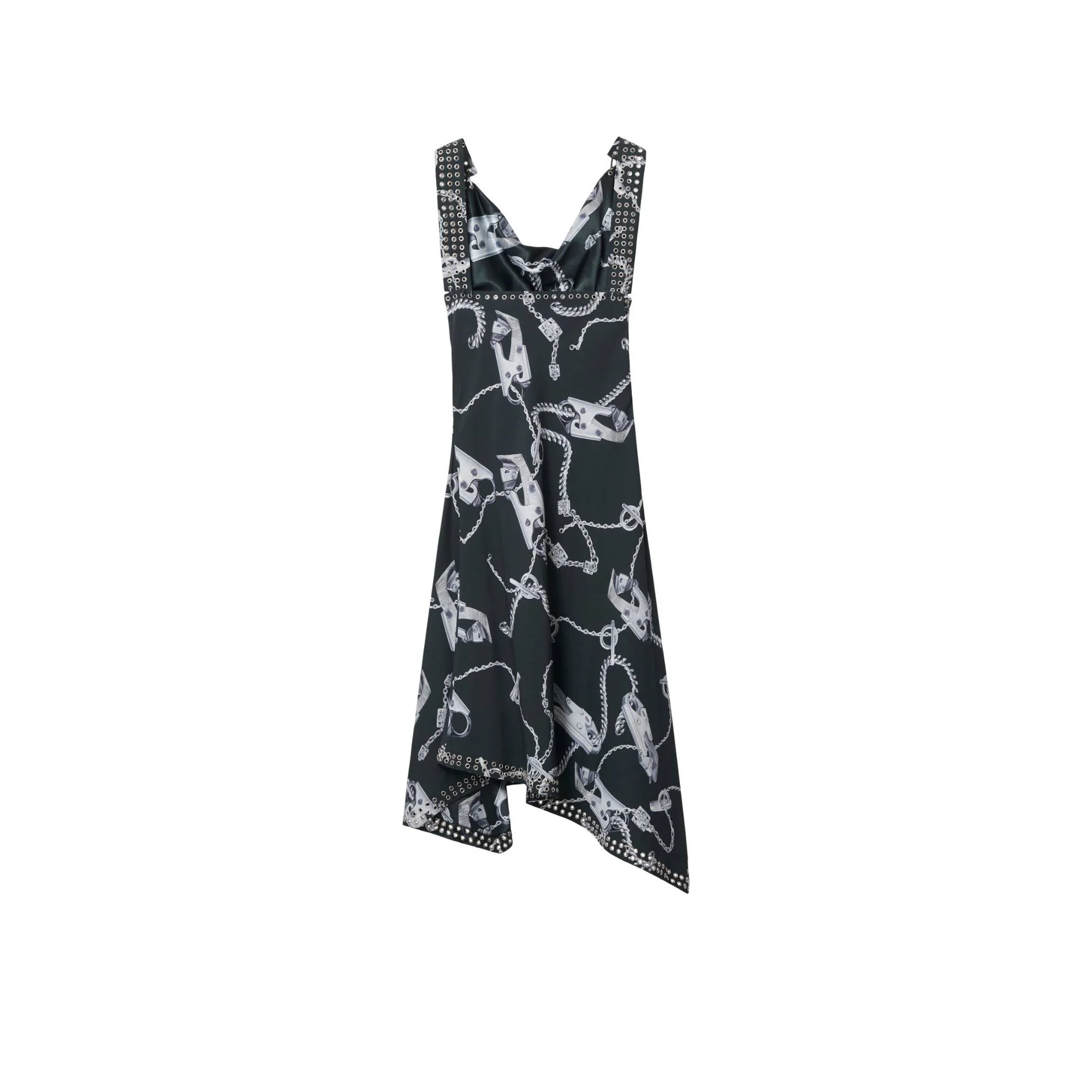Knight Hardware Dress - Silver/Green - Image 5