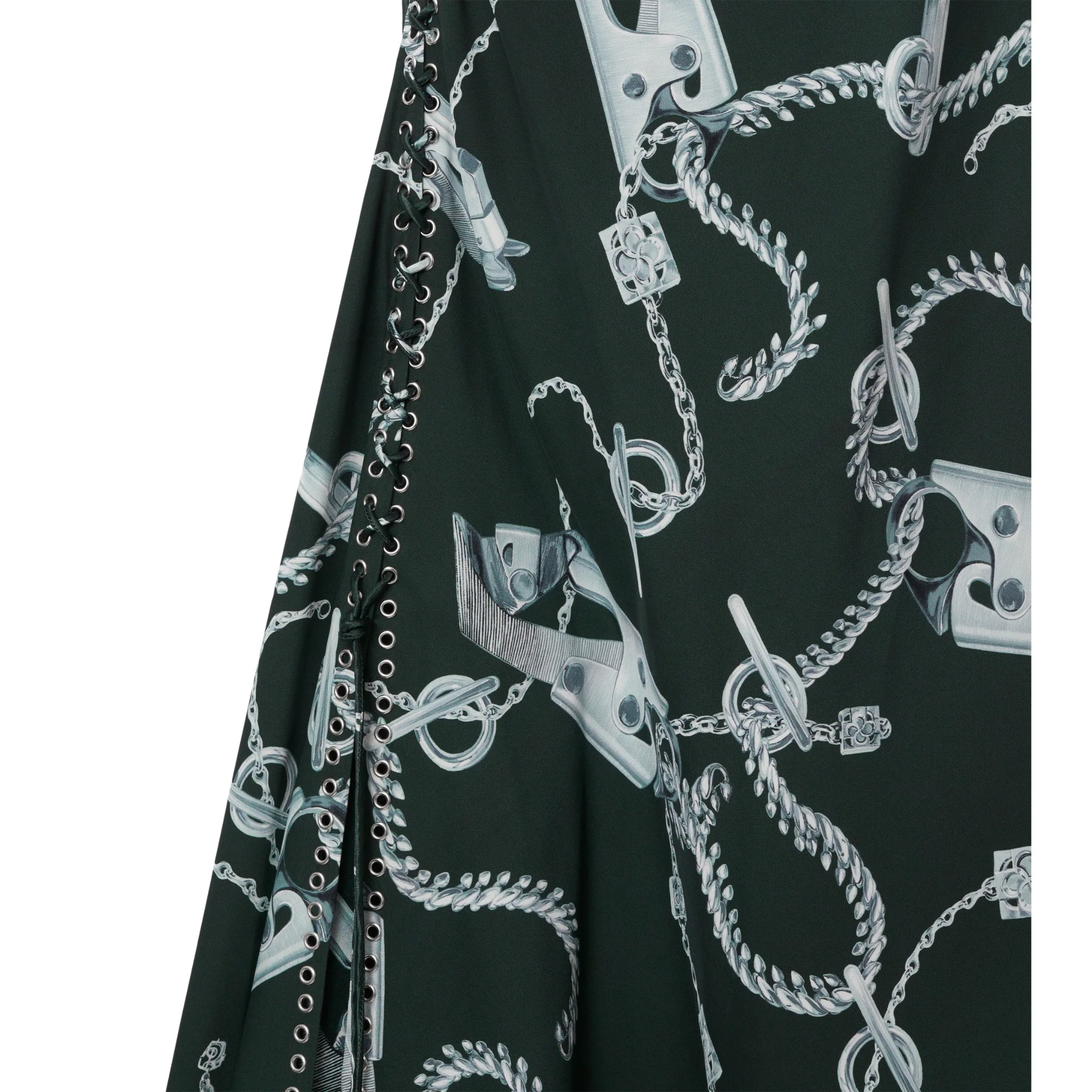 Knight Hardware Dress - Silver/Green - Image 6