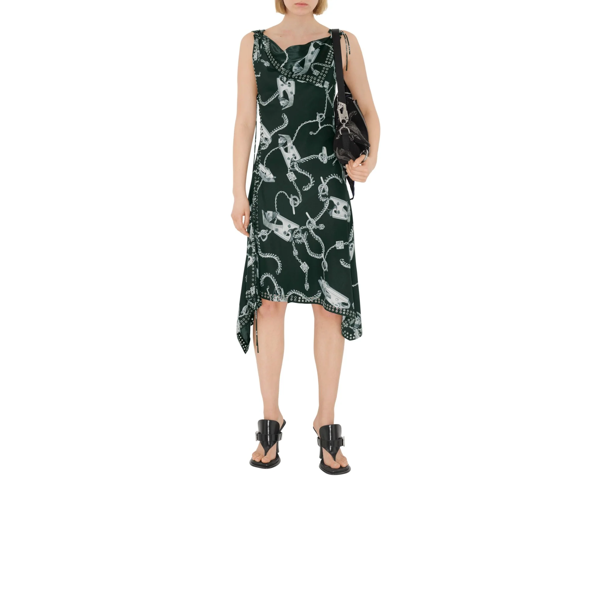 Knight Hardware Dress - Silver/Green - Image 2