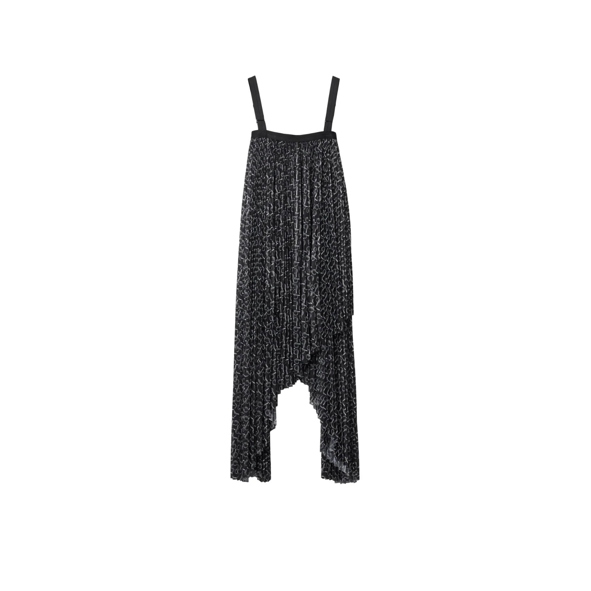B Jersey Dress - Silver/Black