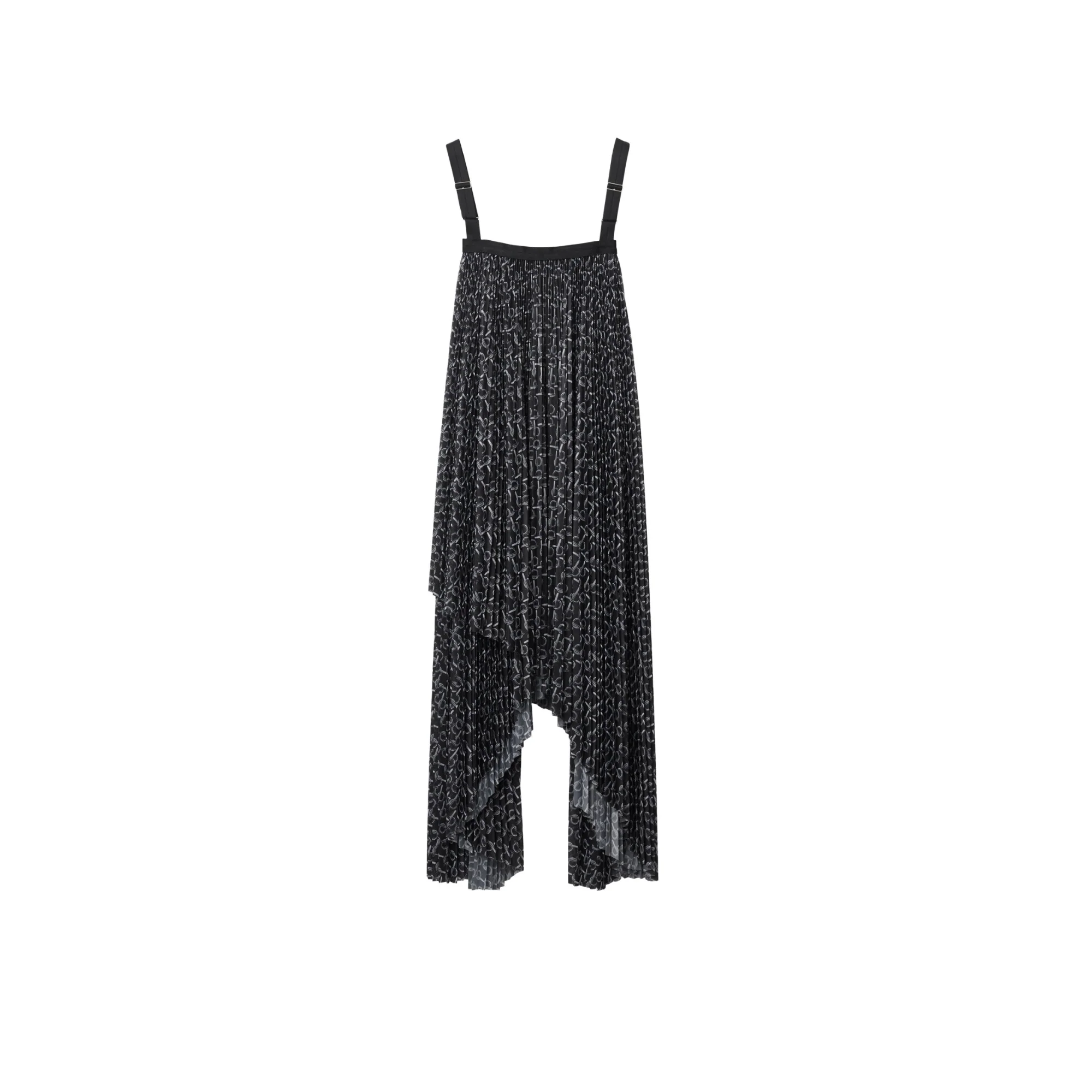 B Jersey Dress - Silver/Black - Image 6