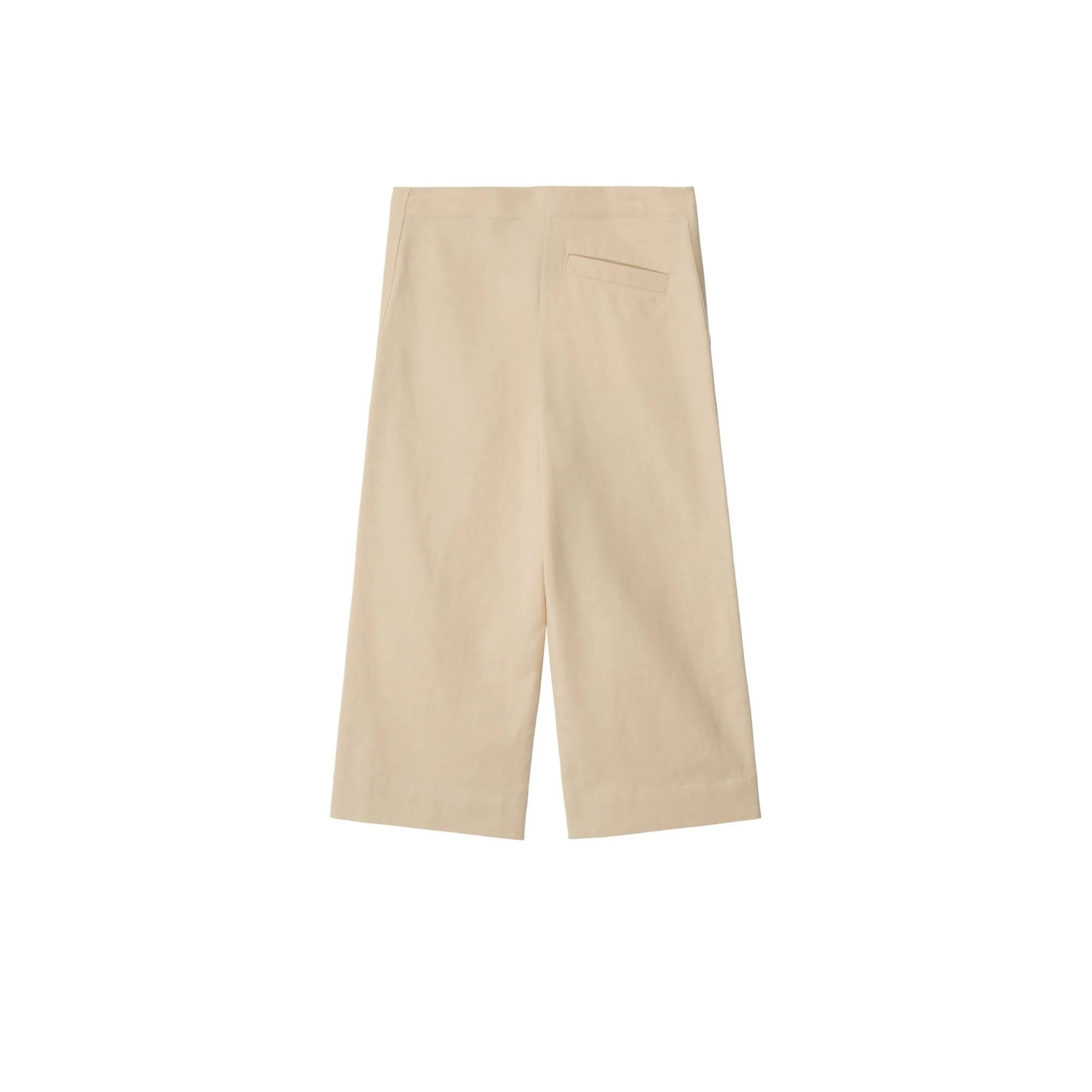 Cotton Blend Trousers - Pale Stone - Image 2