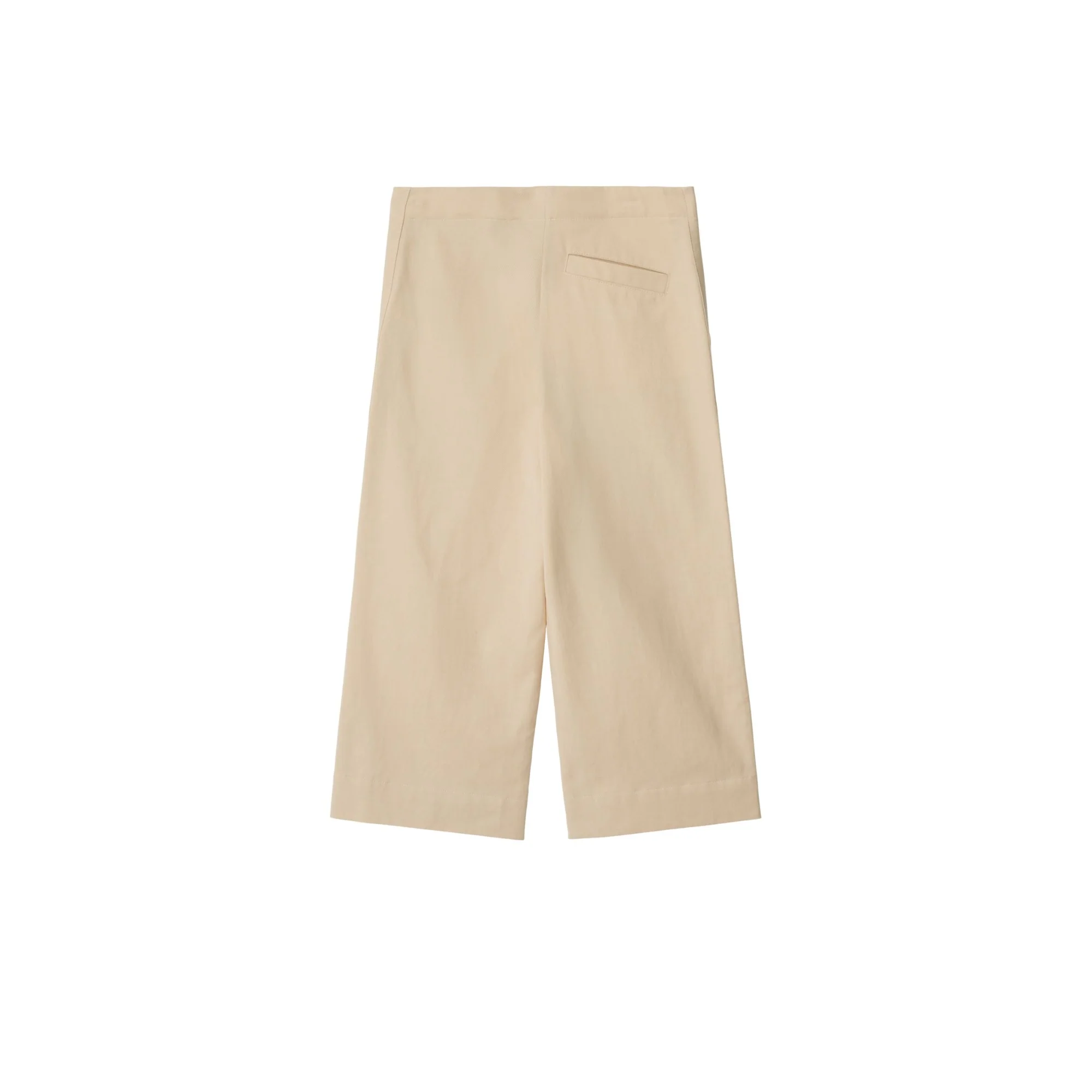 Cotton Blend Trousers - Pale Stone - Image 2