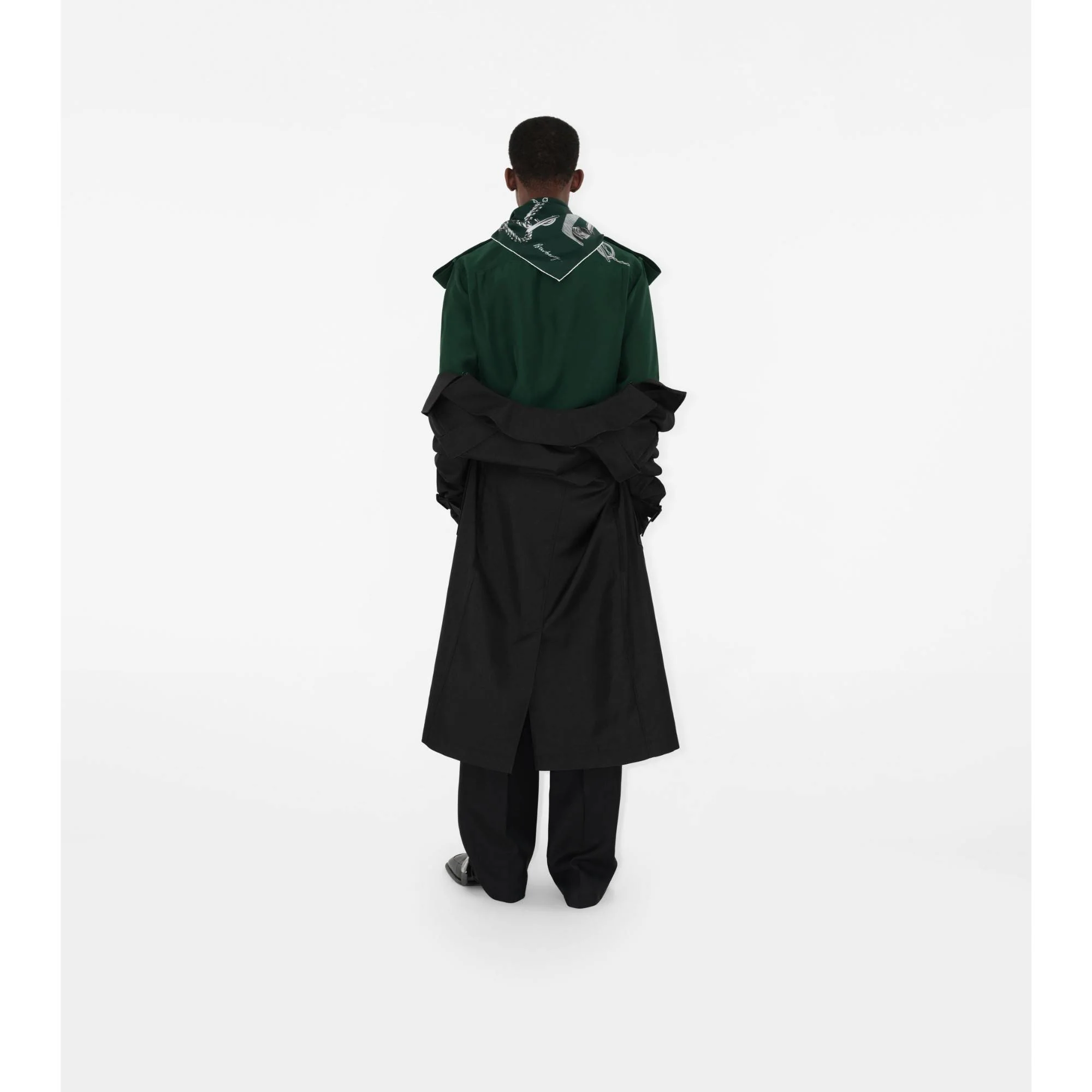 Knight Hardware Silk Scarf - Forest Green - Image 5