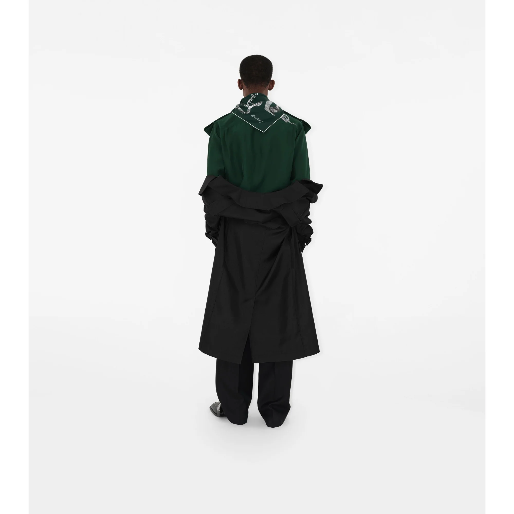 Knight Hardware Silk Scarf - Forest Green - Image 5